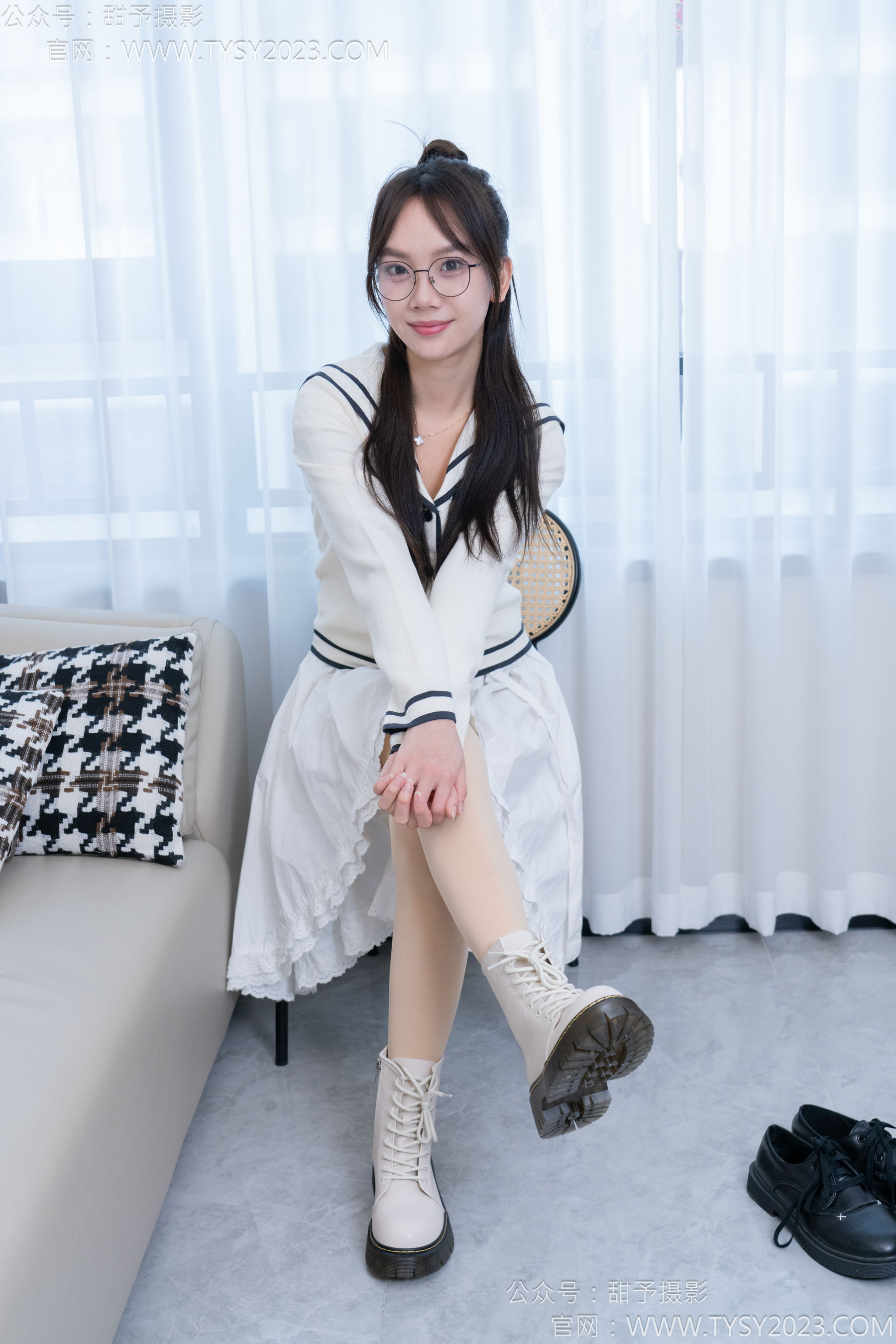 甜予摄影 No.180 贝壳 - 平底鞋、短靴、厚肉丝/(135P)