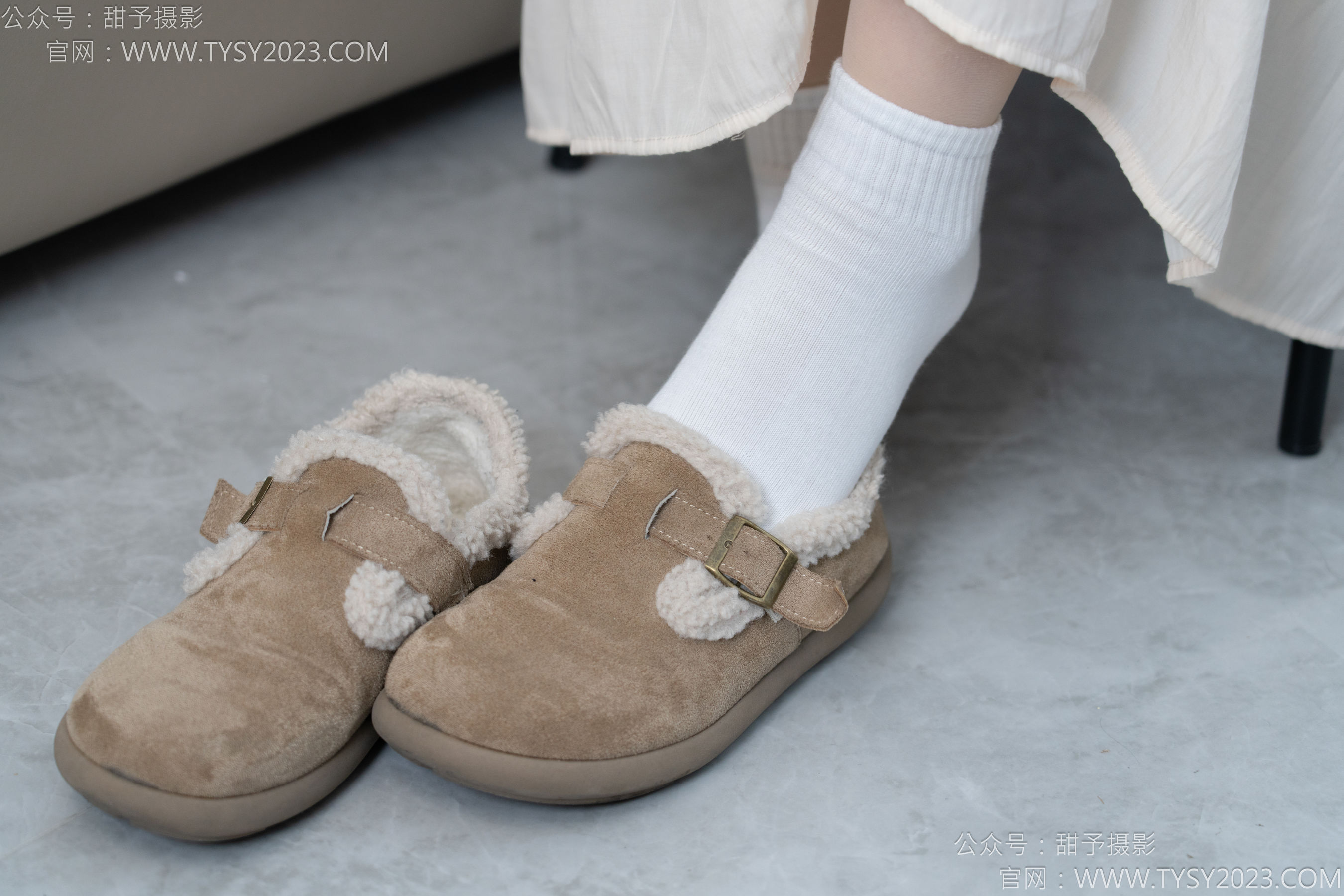 甜予摄影 No.173 小葵 - 棉鞋、白棉袜、薄肉丝/(135P)