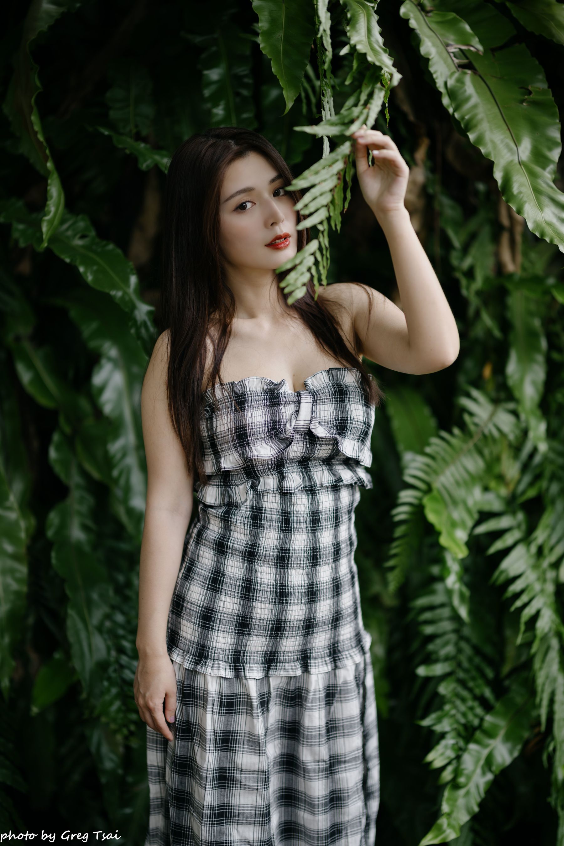 筱筱 - 桃园 格子裙/(119P)