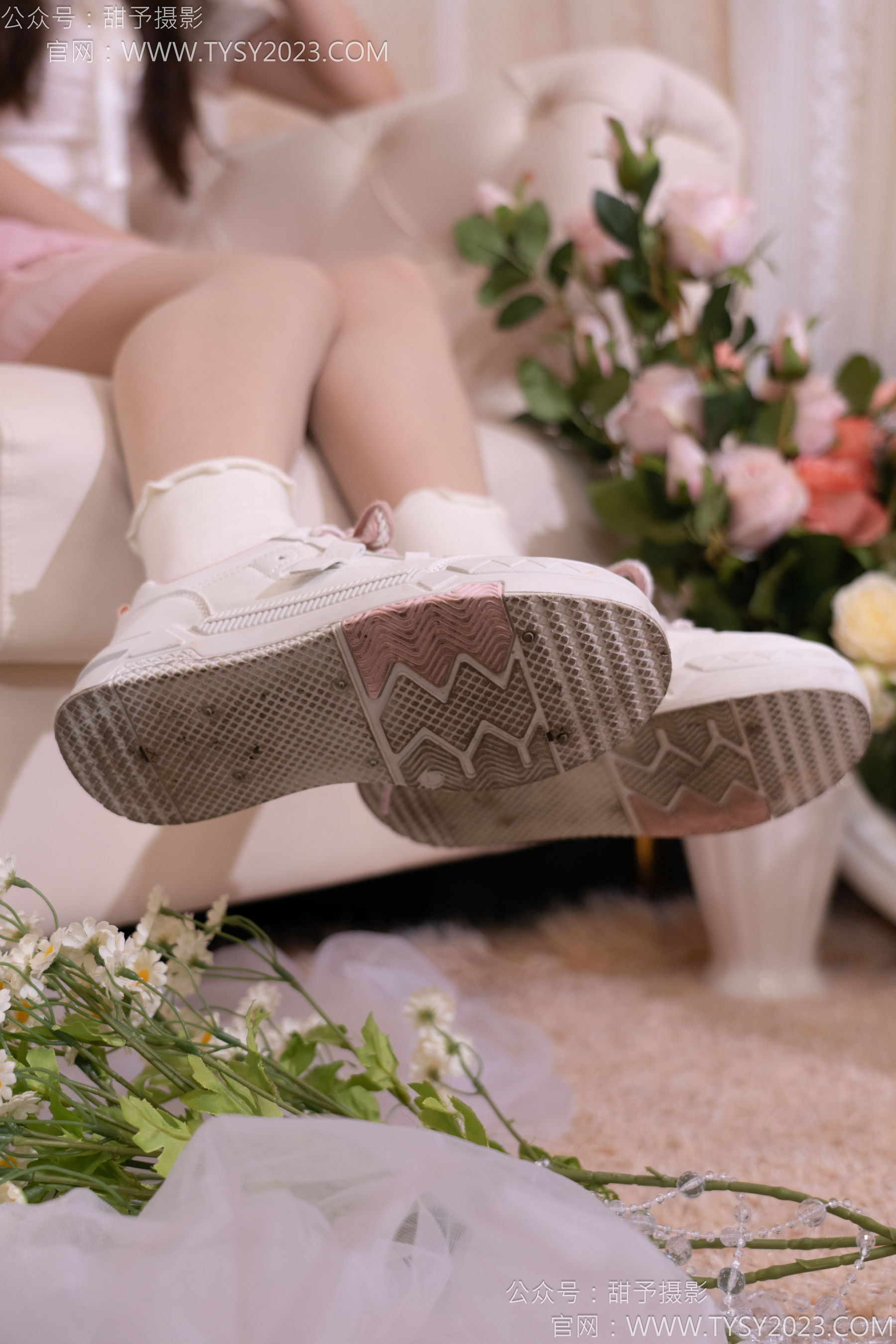 甜予摄影 No.177 璇璇 - 板鞋、白棉袜、薄肉丝/(129P)