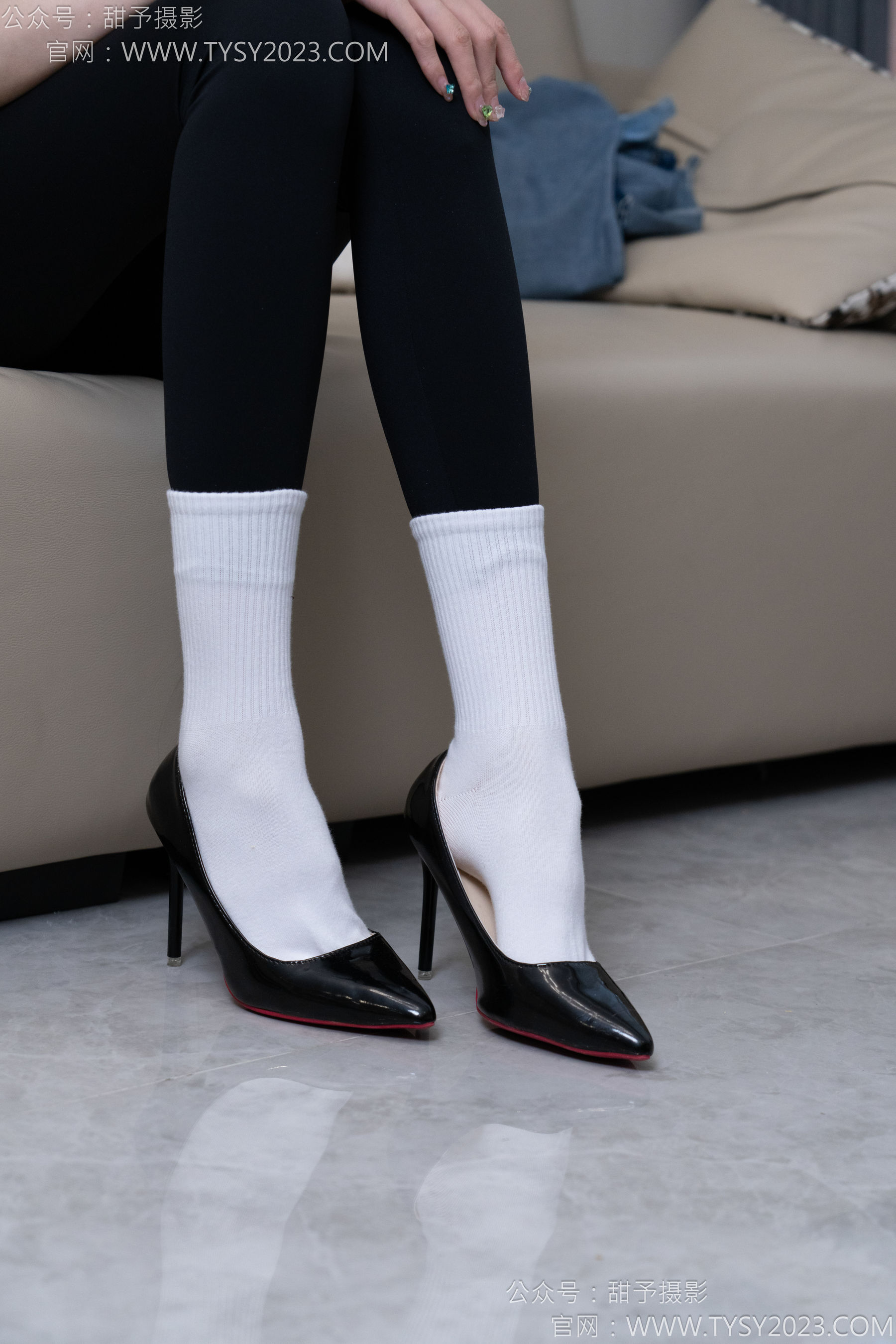 甜予摄影 No.179 珞珞 - 高跟鞋、板鞋、人字拖、白棉袜/(129P)