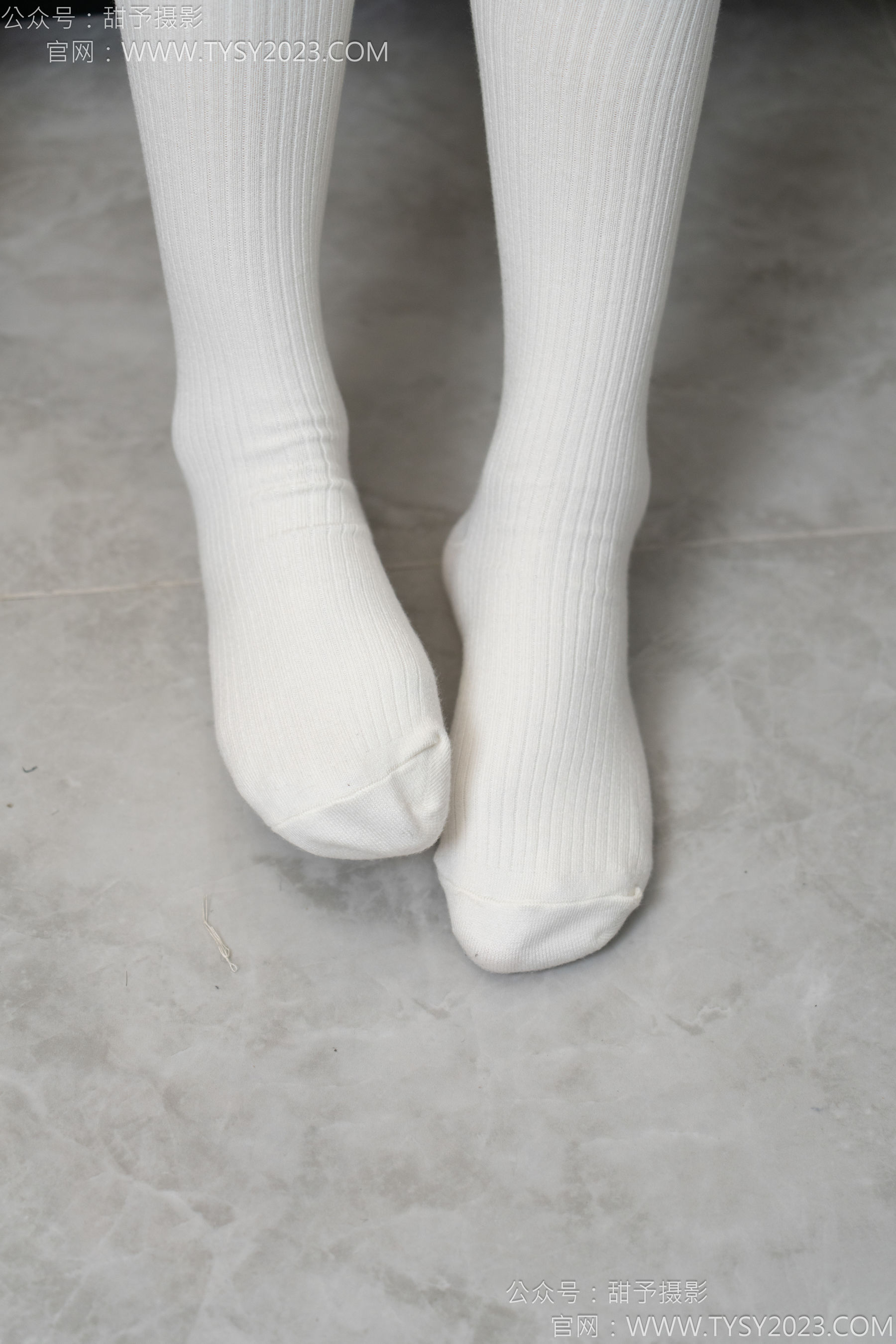 甜予摄影 No.150 澜澜 - 皮鞋、大腿袜、小腿袜、波点白丝袜/(162P)