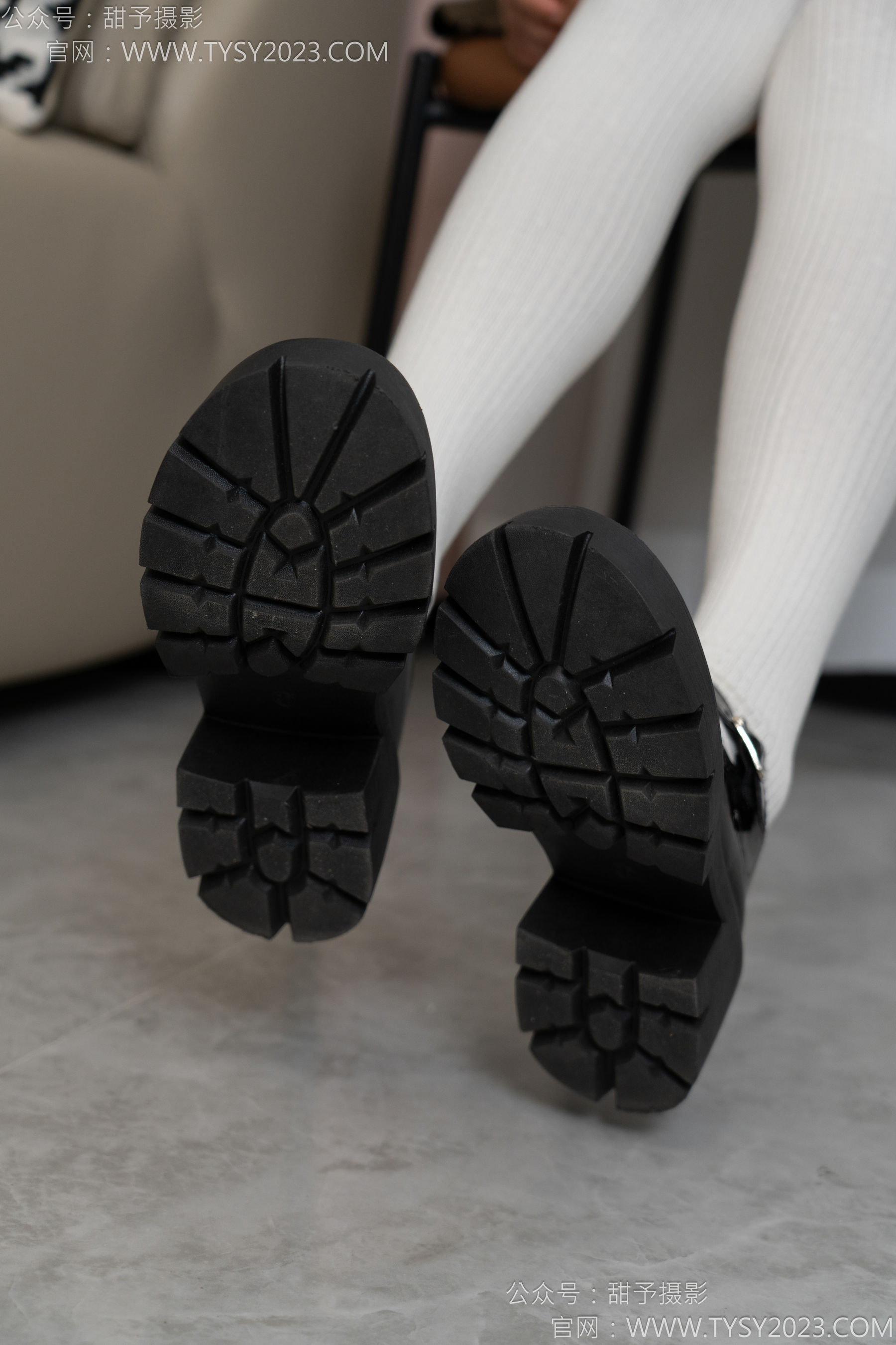 甜予摄影 No.150 澜澜 - 皮鞋、大腿袜、小腿袜、波点白丝袜/(162P)