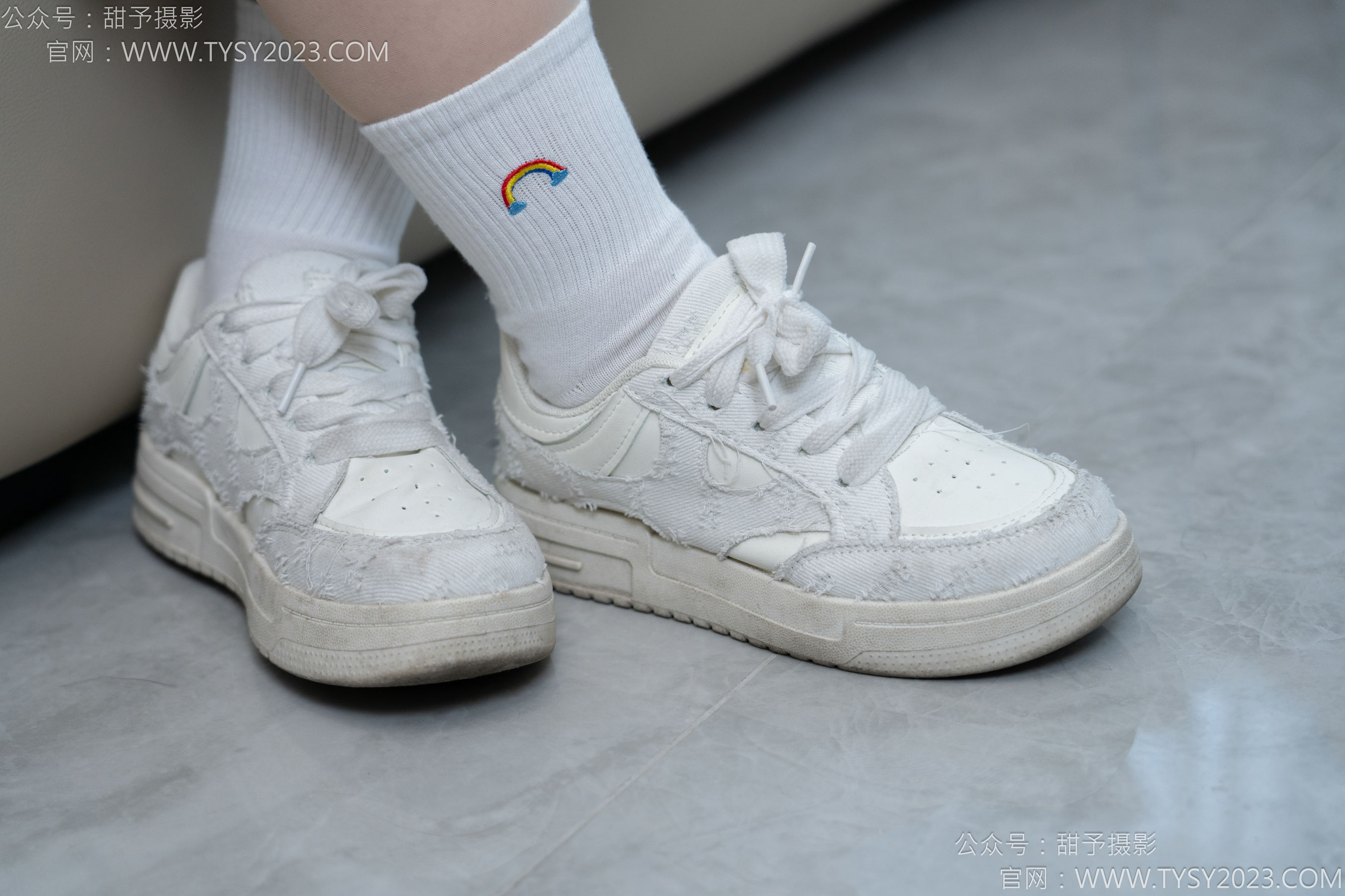 甜予摄影 No.151 小葵 - 板鞋、白棉袜、薄肉丝/(130P)