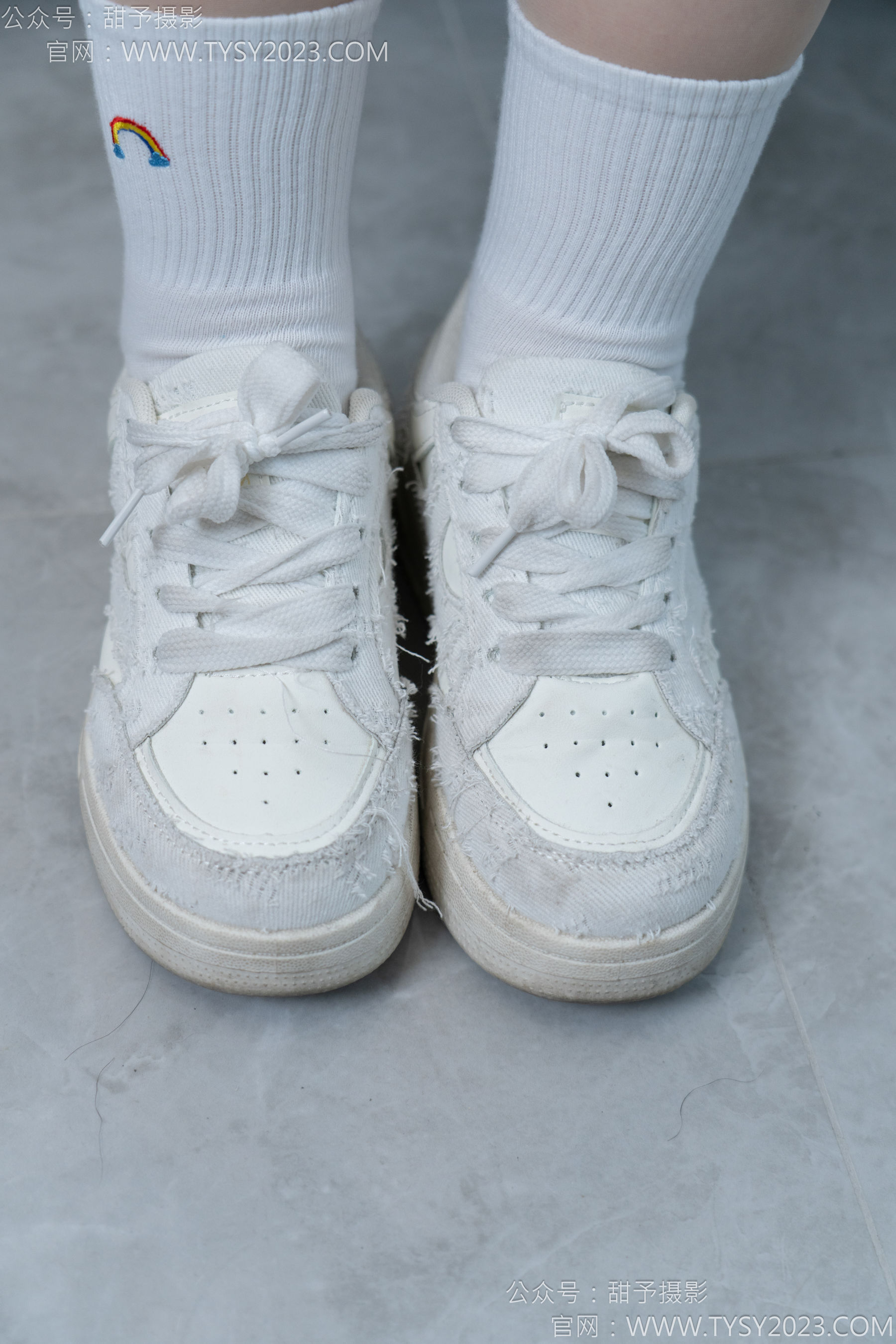 甜予摄影 No.151 小葵 - 板鞋、白棉袜、薄肉丝/(130P)