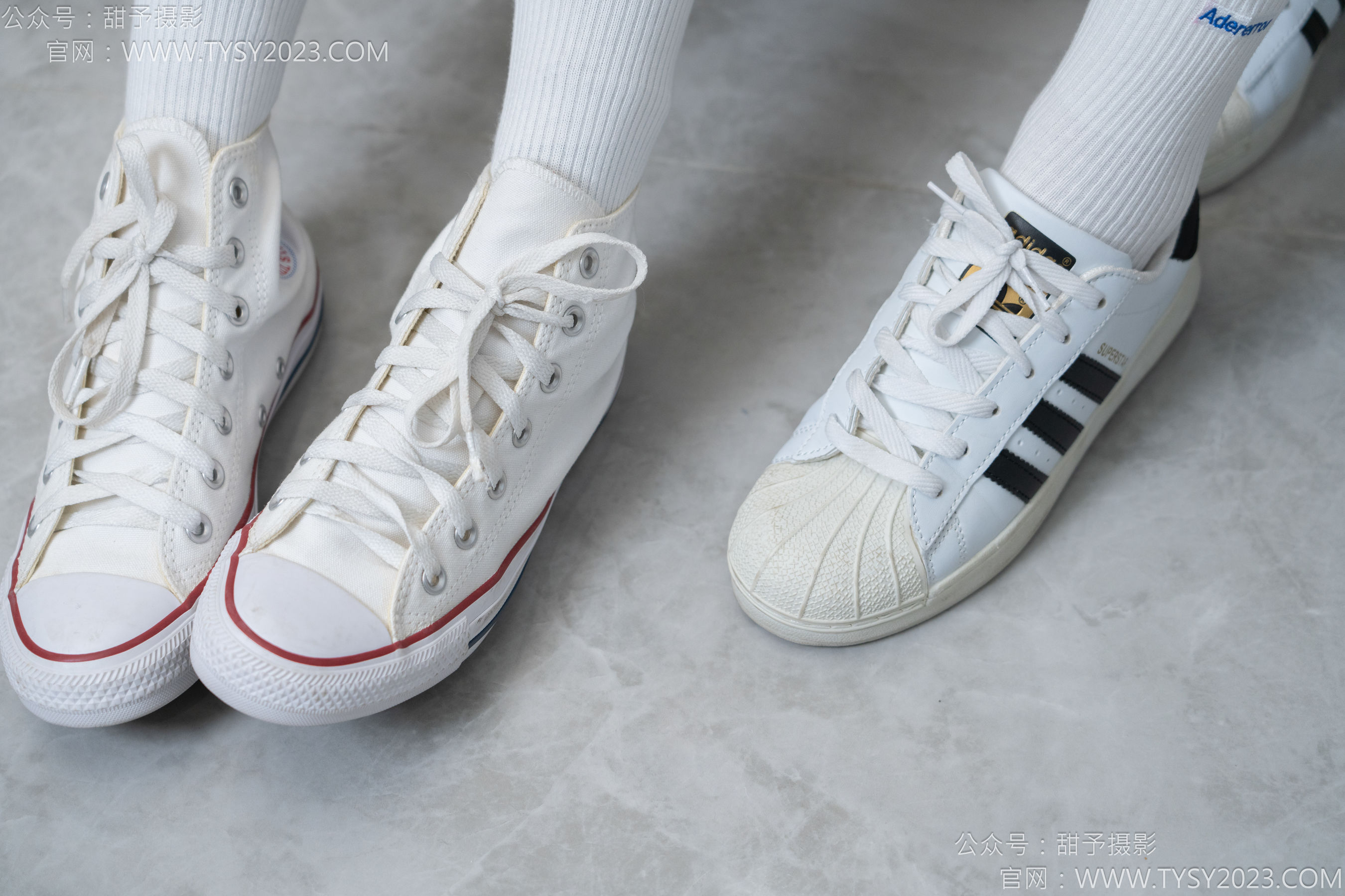 甜予摄影 No.157 澜澜&咖啡豆 - 帆布鞋、板鞋、白棉袜、薄黑丝、薄肉丝/(144P)