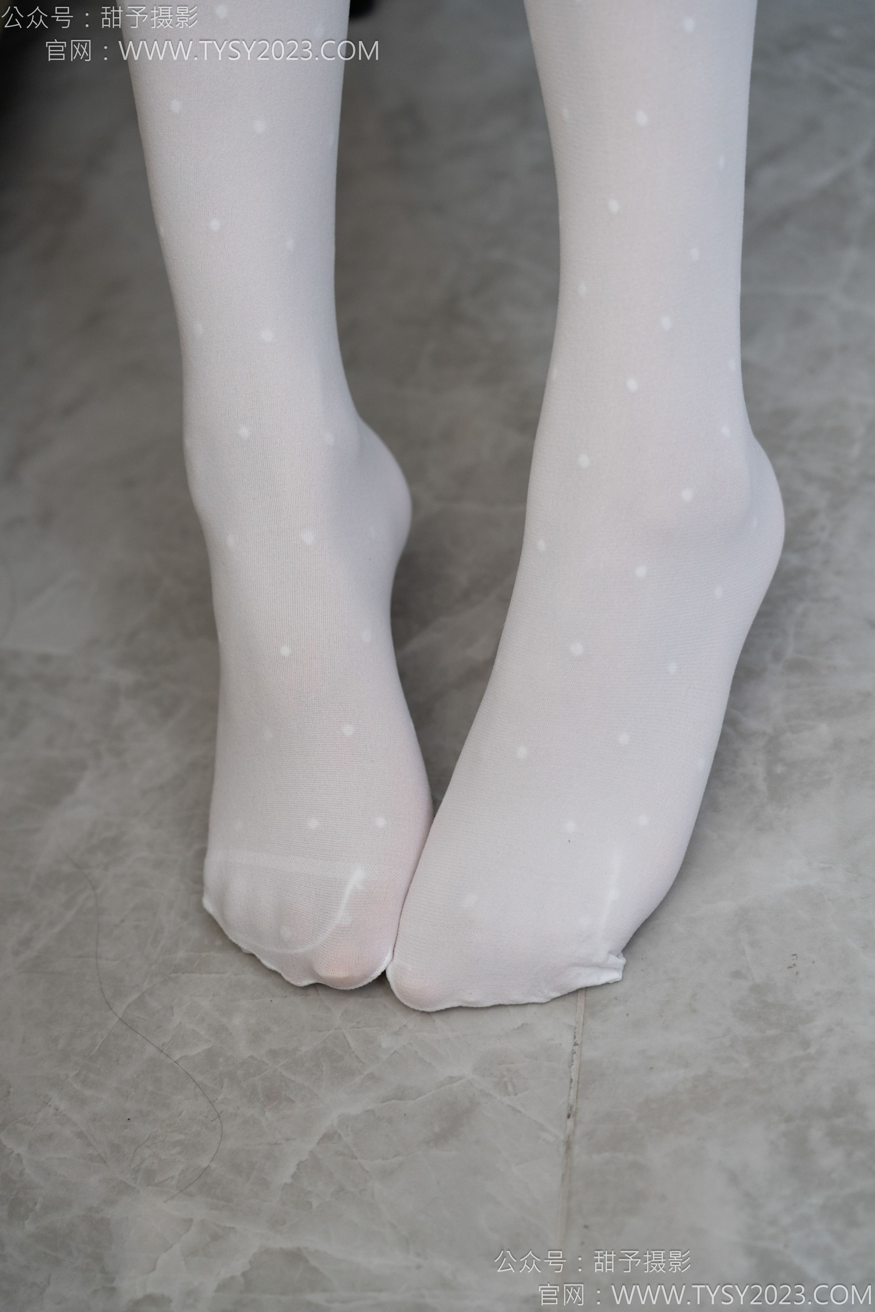 甜予摄影 No.150 澜澜 - 皮鞋、大腿袜、小腿袜、波点白丝袜/(162P)