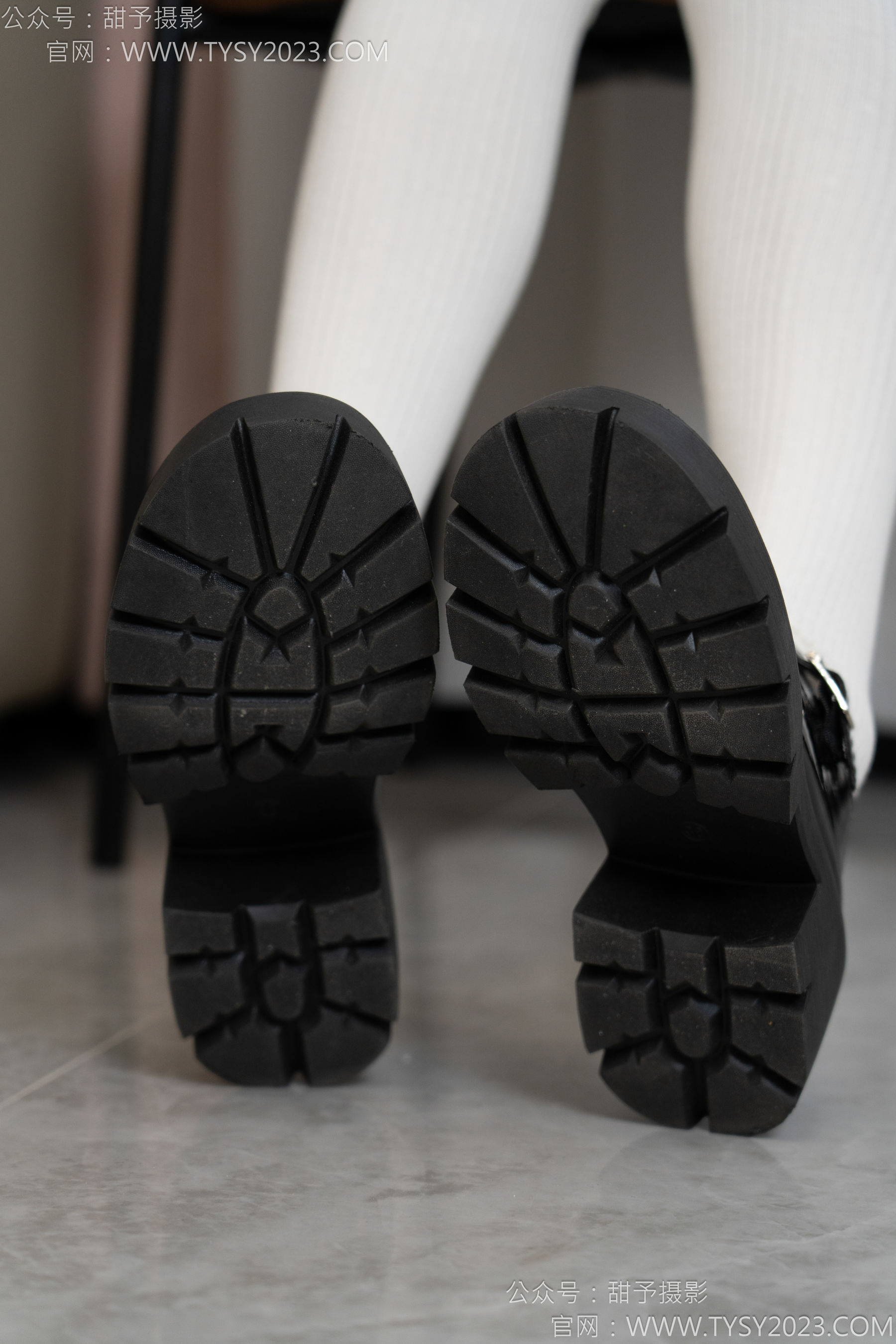 甜予摄影 No.150 澜澜 - 皮鞋、大腿袜、小腿袜、波点白丝袜/(162P)