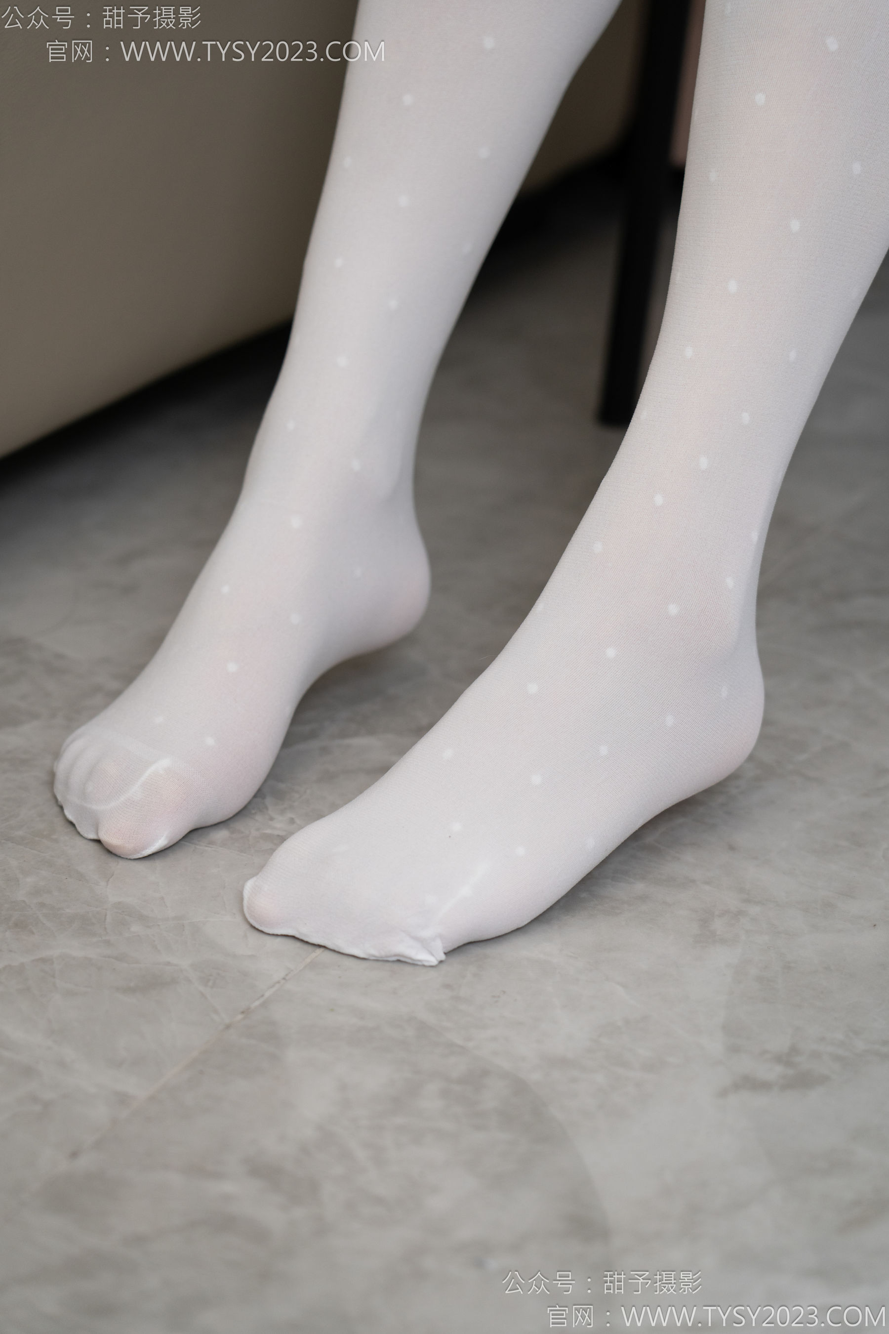 甜予摄影 No.150 澜澜 - 皮鞋、大腿袜、小腿袜、波点白丝袜/(162P)