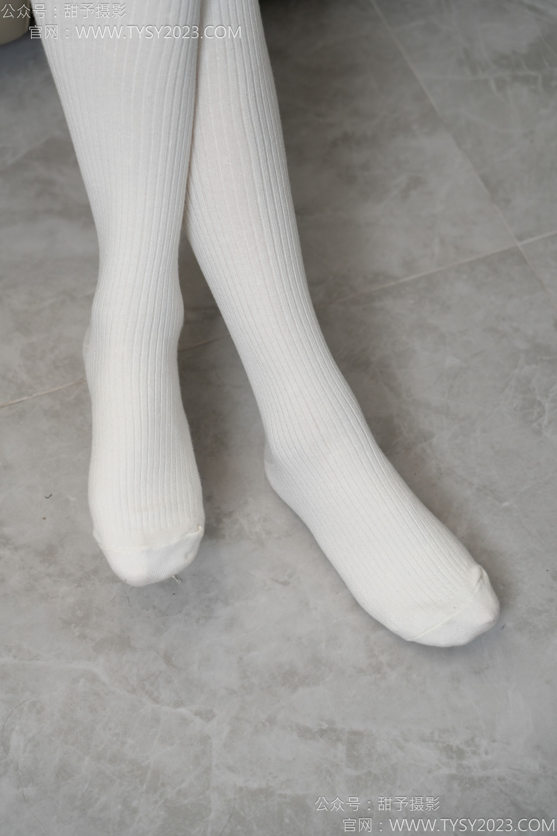 甜予摄影 No.150 澜澜 - 皮鞋、大腿袜、小腿袜、波点白丝袜/(162P)