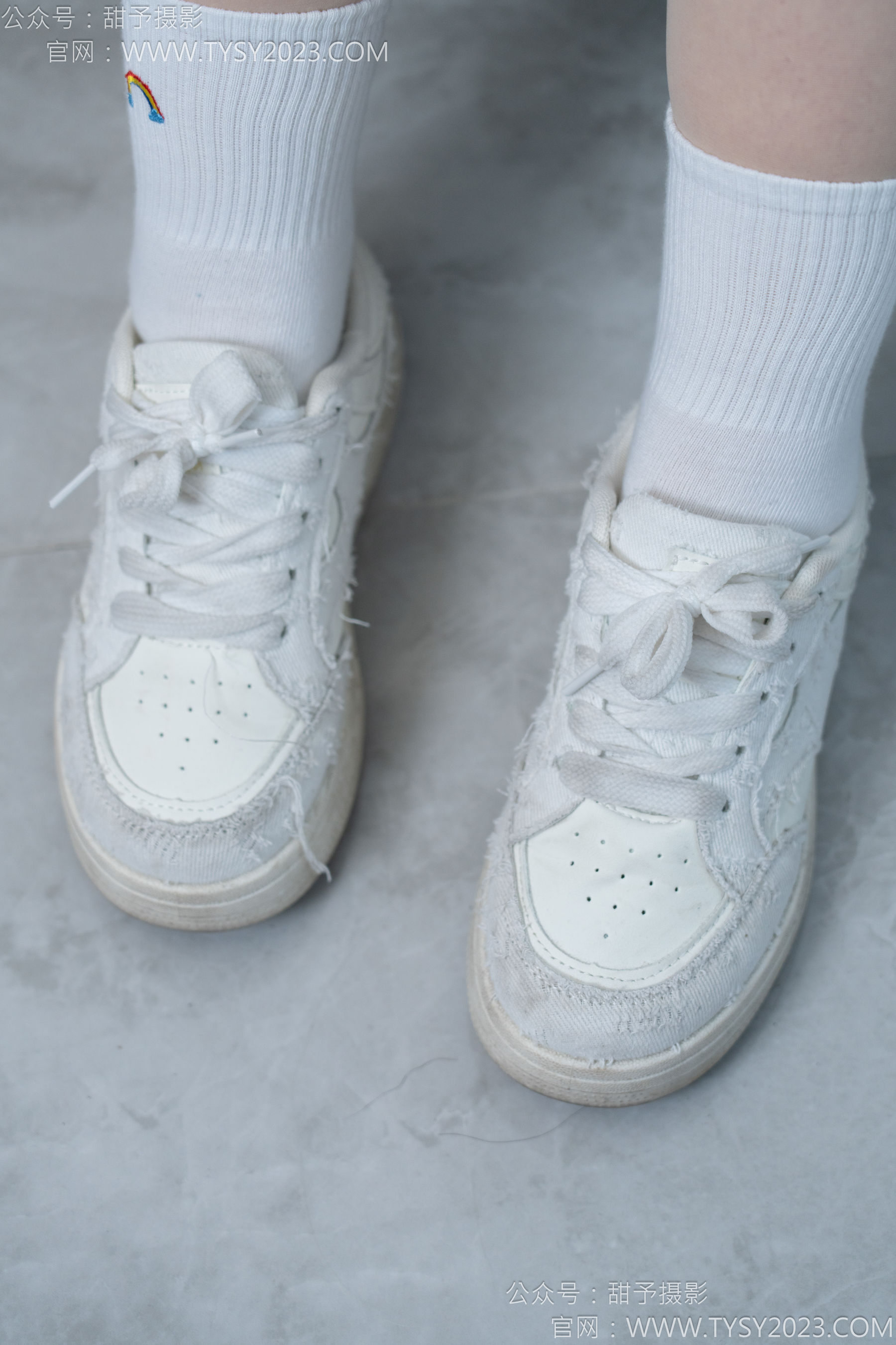 甜予摄影 No.151 小葵 - 板鞋、白棉袜、薄肉丝/(130P)