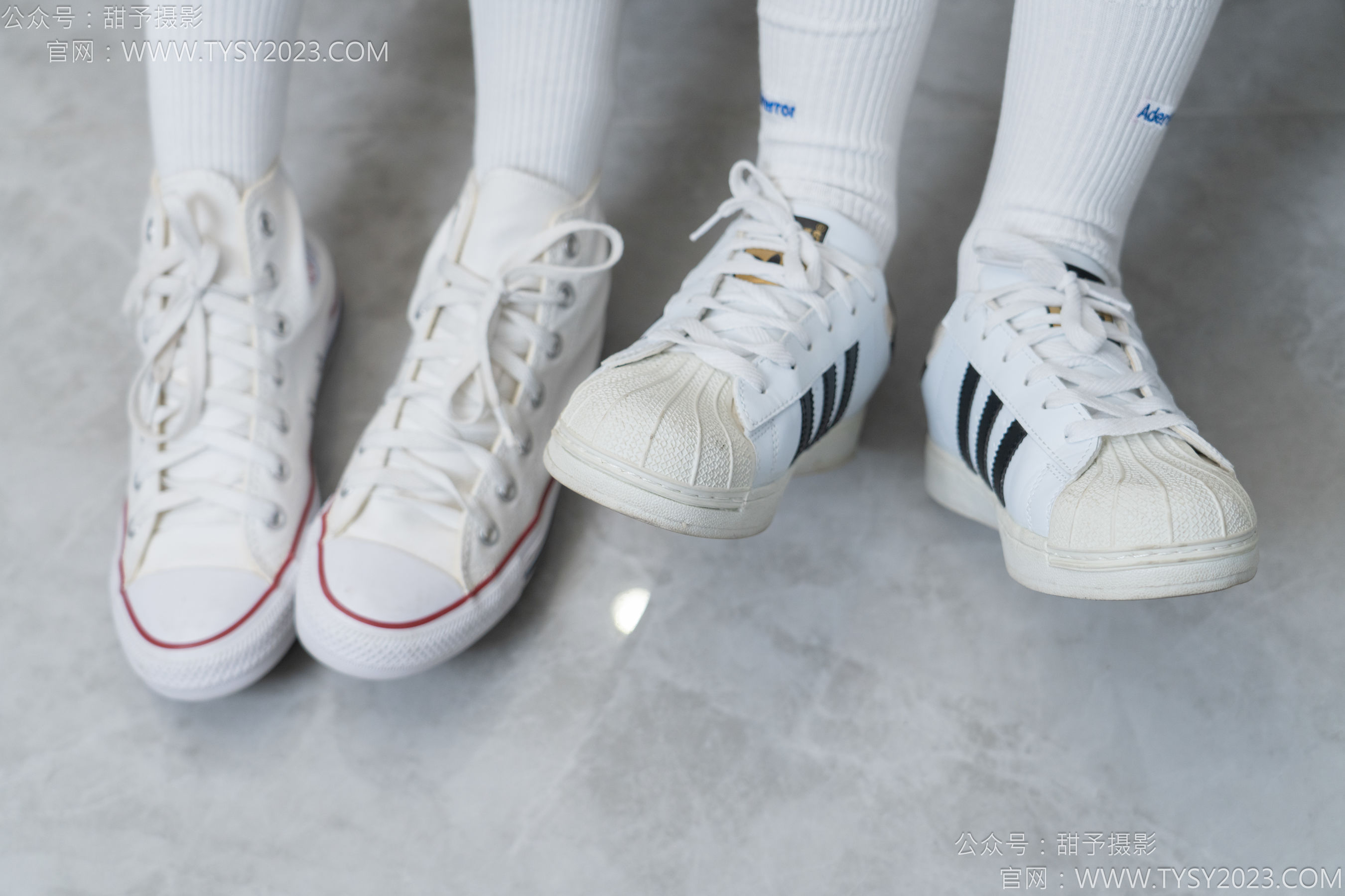 甜予摄影 No.157 澜澜&咖啡豆 - 帆布鞋、板鞋、白棉袜、薄黑丝、薄肉丝/(144P)