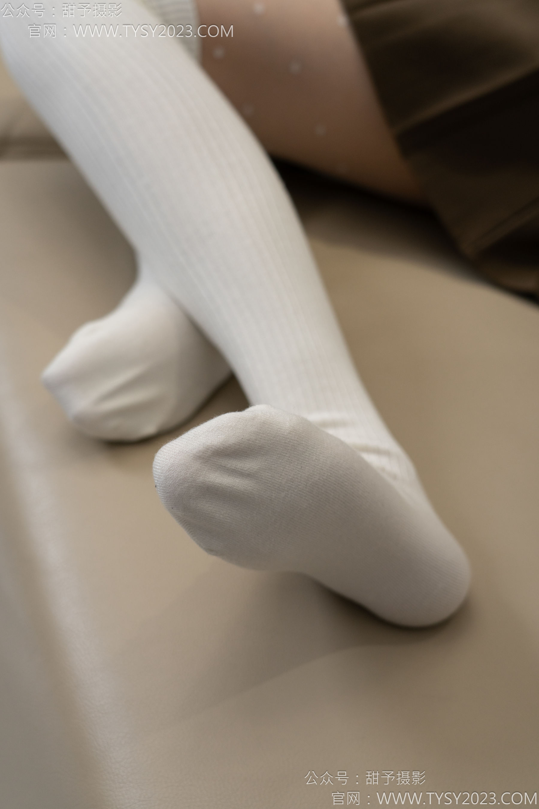 甜予摄影 No.150 澜澜 - 皮鞋、大腿袜、小腿袜、波点白丝袜/(162P)