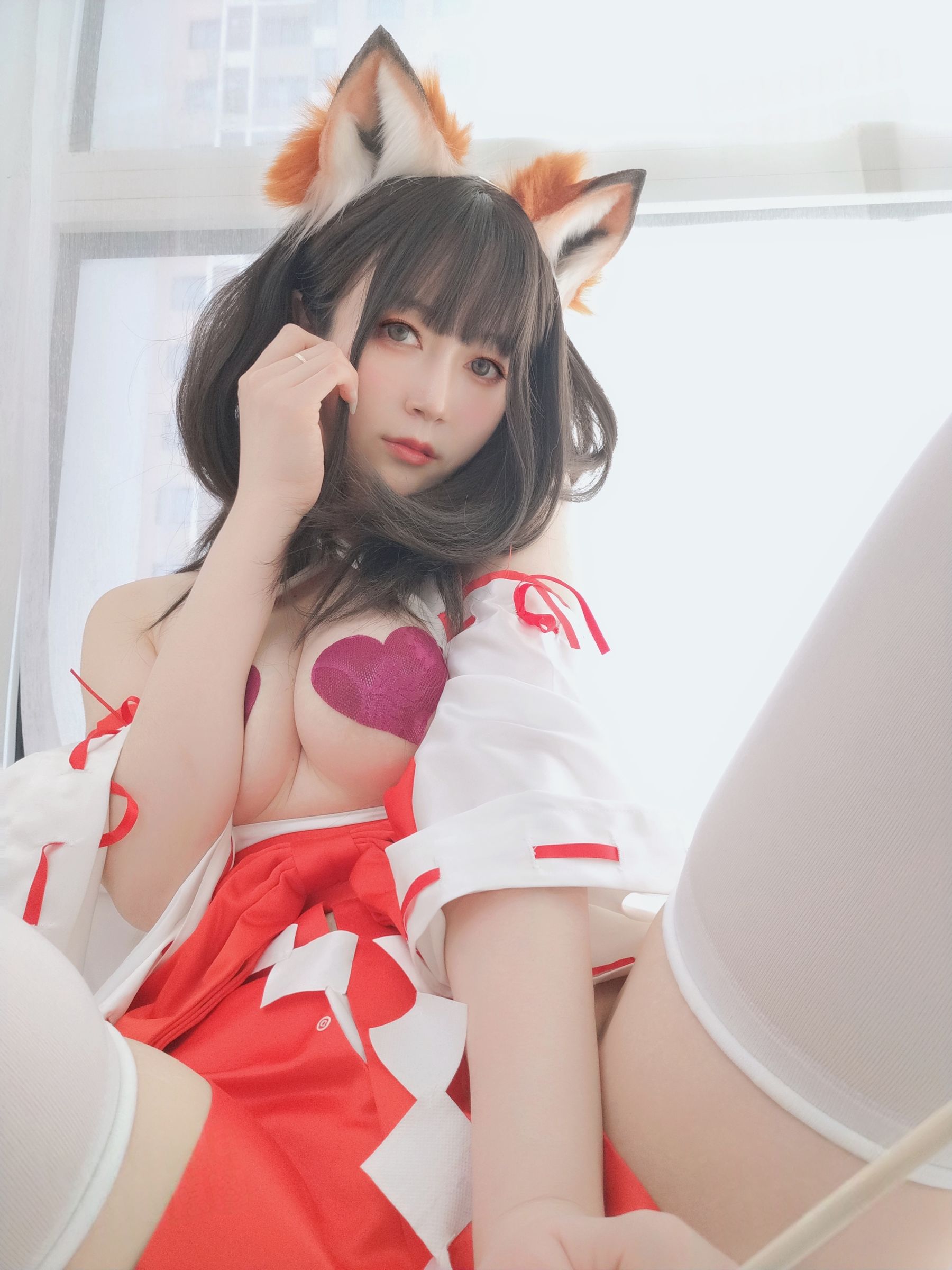 Coser小姐姐 白银 - 神社小狐狸/(93P)