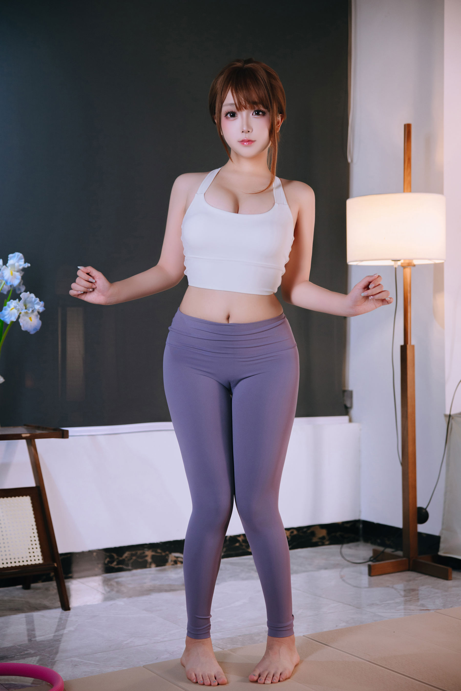 Cosplay 日奈娇 - 瑜伽训练/(127P)