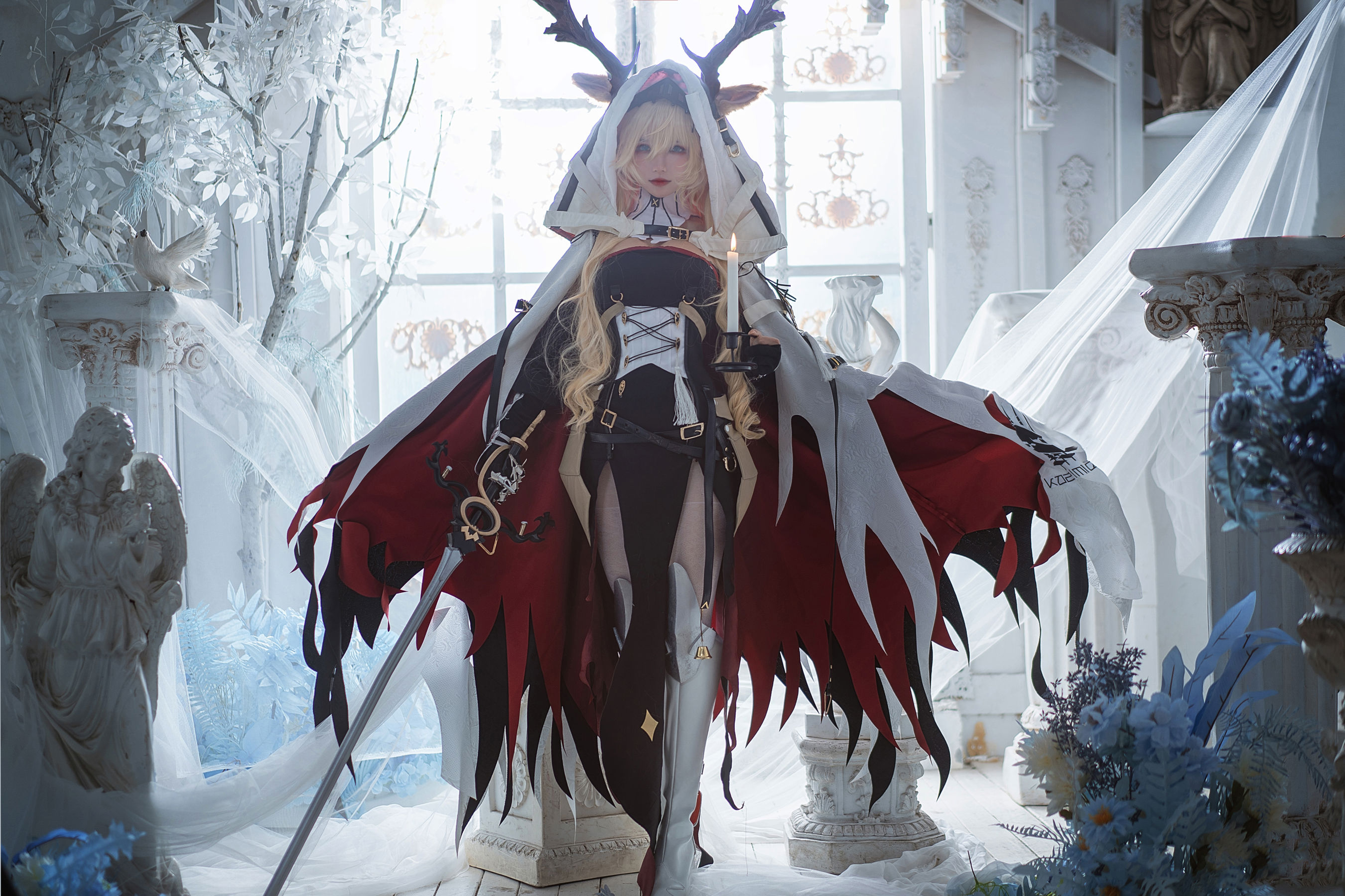 Cosplay美女 一千只猫薄禾 - 烛骑士 薇薇安娜/(12P)