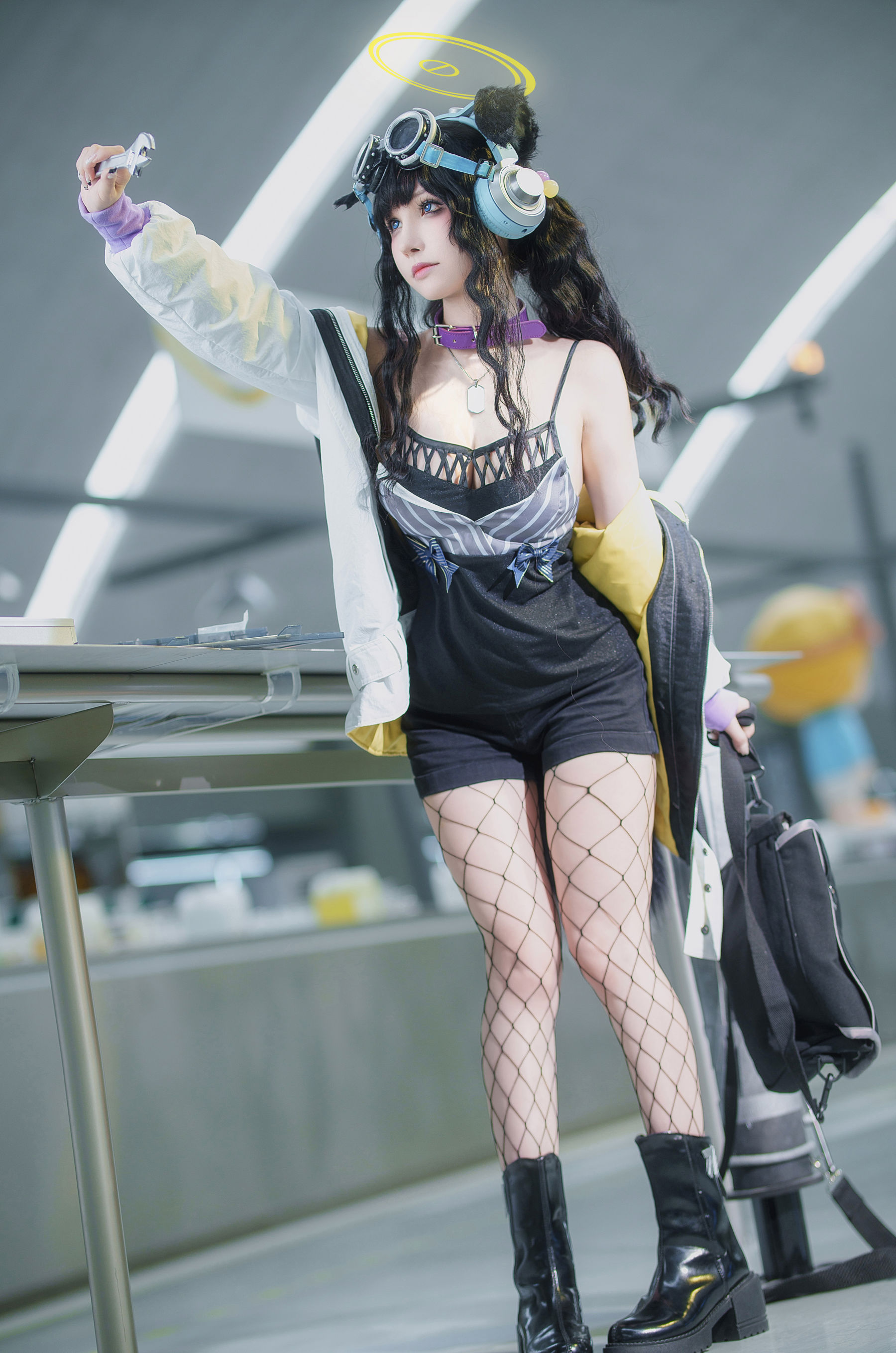 Cosplay美女 一千只猫薄禾 - 蔚蓝档案 猫冢响/(17P)