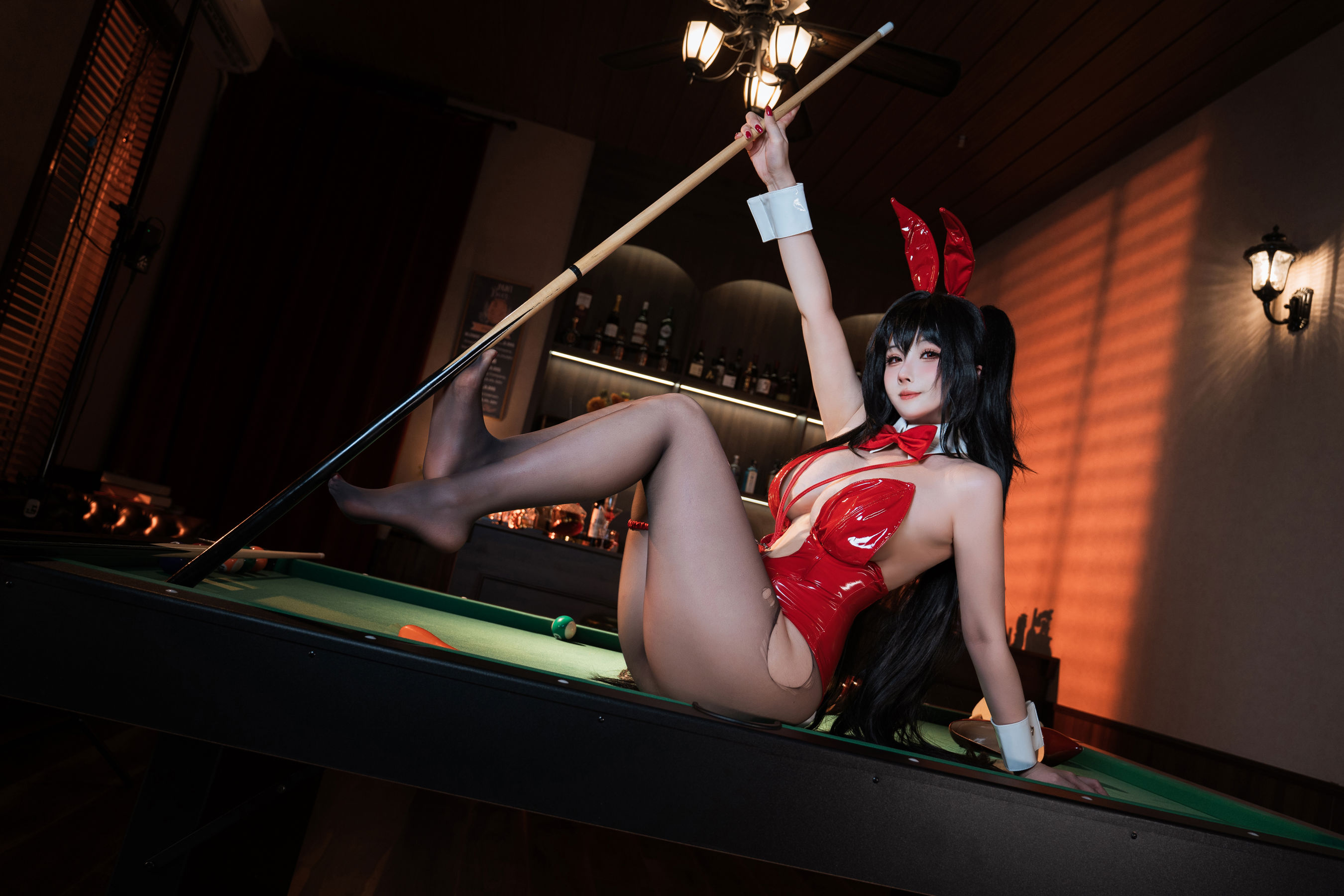 COS福利rioko 凉凉子 - 碧蓝航线 大凤 桌球兔女郎/(50P)