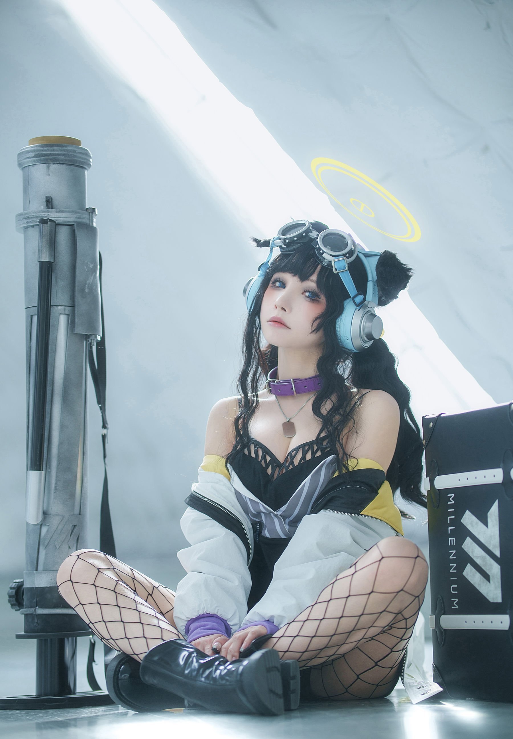 Cosplay美女 一千只猫薄禾 - 蔚蓝档案 猫冢响/(17P)