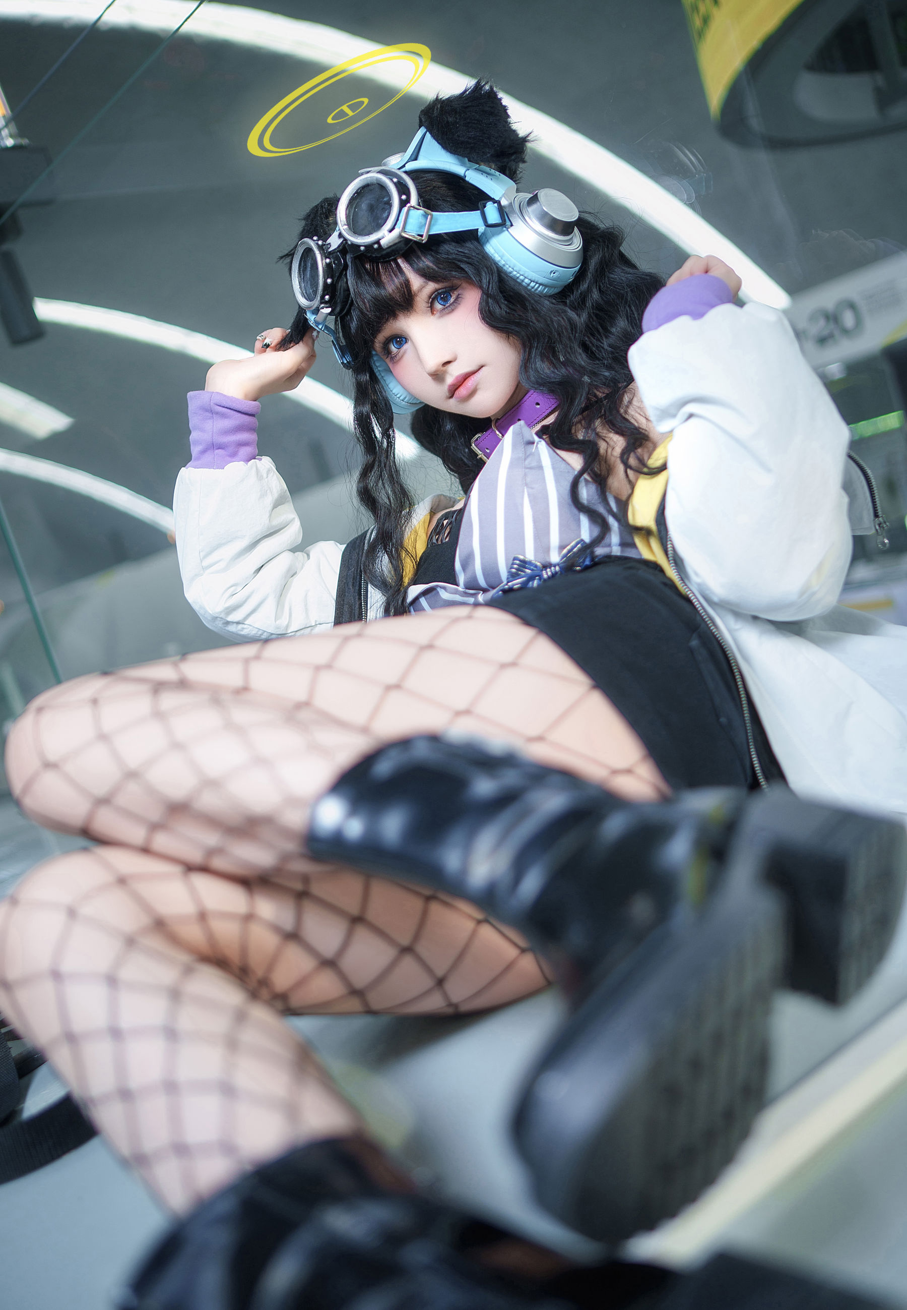 Cosplay美女 一千只猫薄禾 - 蔚蓝档案 猫冢响/(17P)