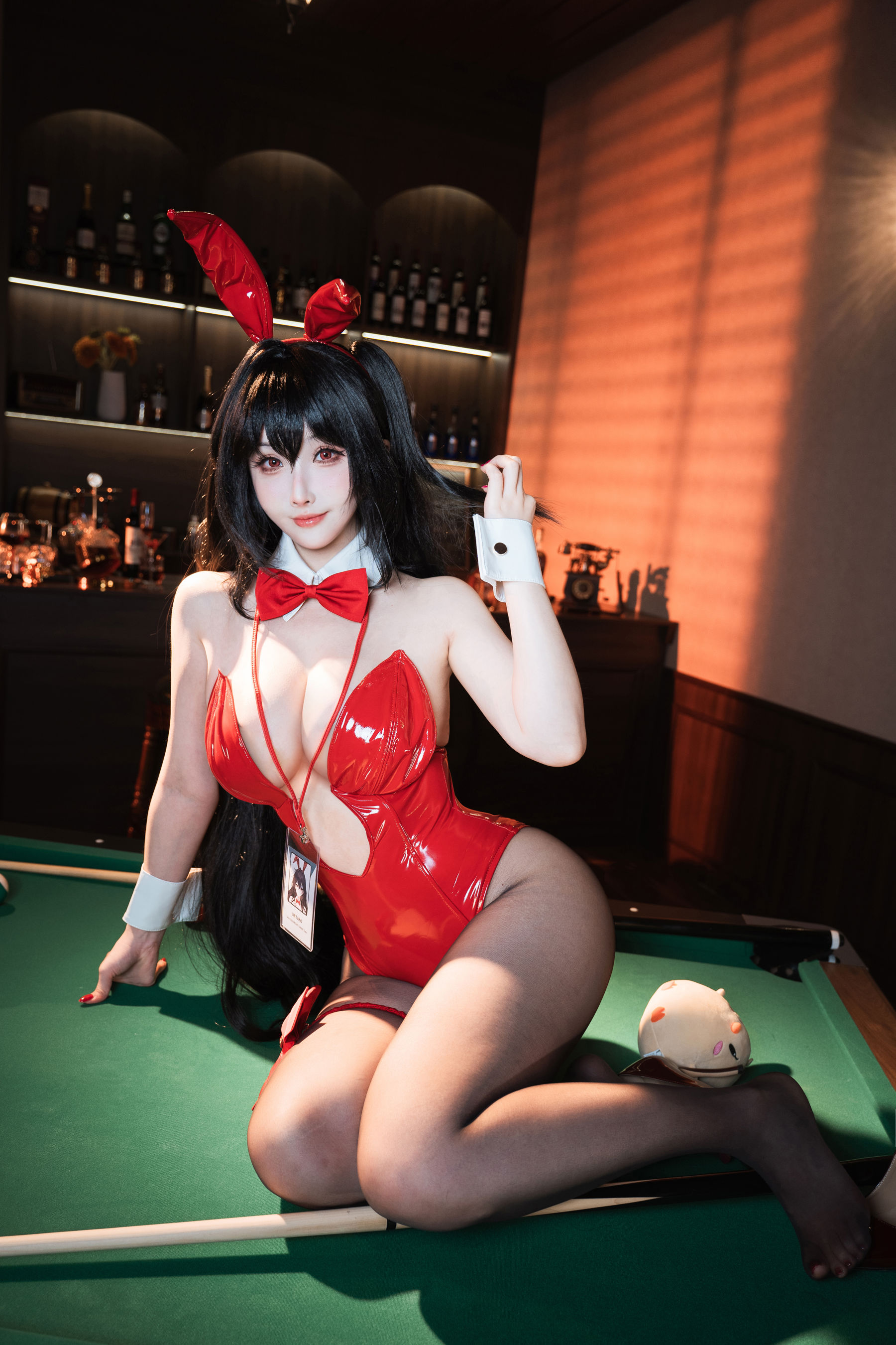 COS福利rioko 凉凉子 - 碧蓝航线 大凤 桌球兔女郎/(50P)