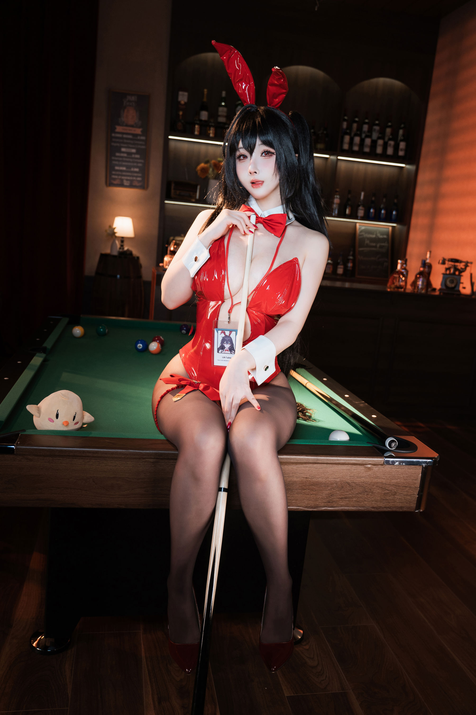 COS福利rioko 凉凉子 - 碧蓝航线 大凤 桌球兔女郎/(50P)