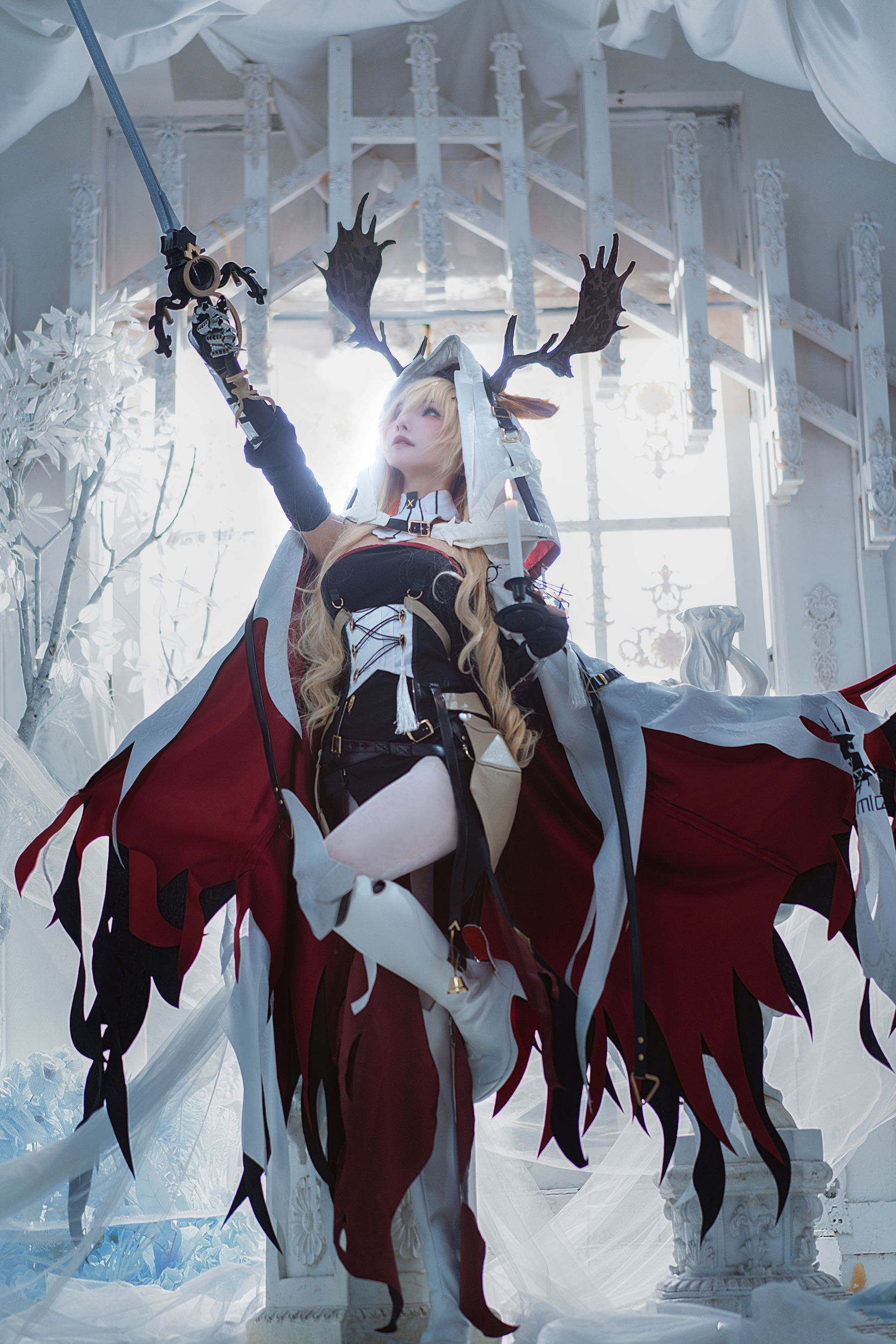 Cosplay美女 一千只猫薄禾 - 烛骑士 薇薇安娜/(12P)