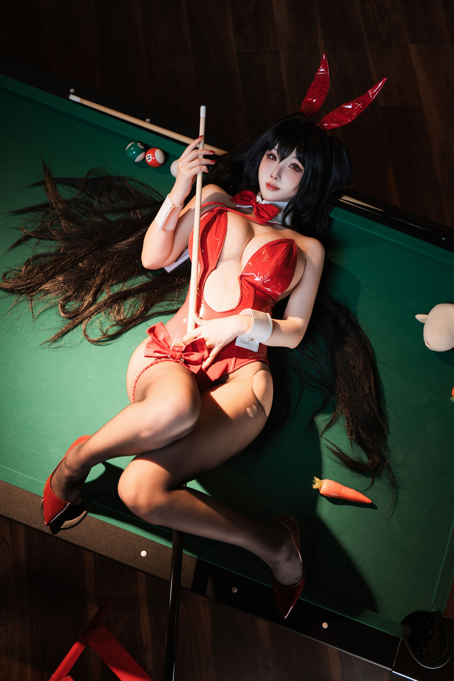 COS福利rioko 凉凉子 - 碧蓝航线 大凤 桌球兔女郎/(50P)