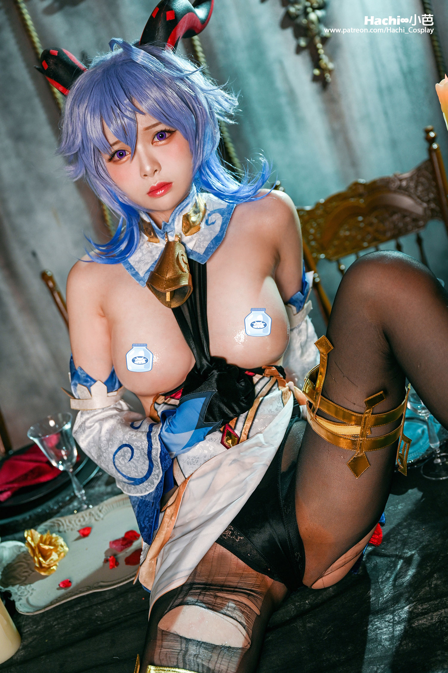 Hachi小芭 - Ganyu/(15P)