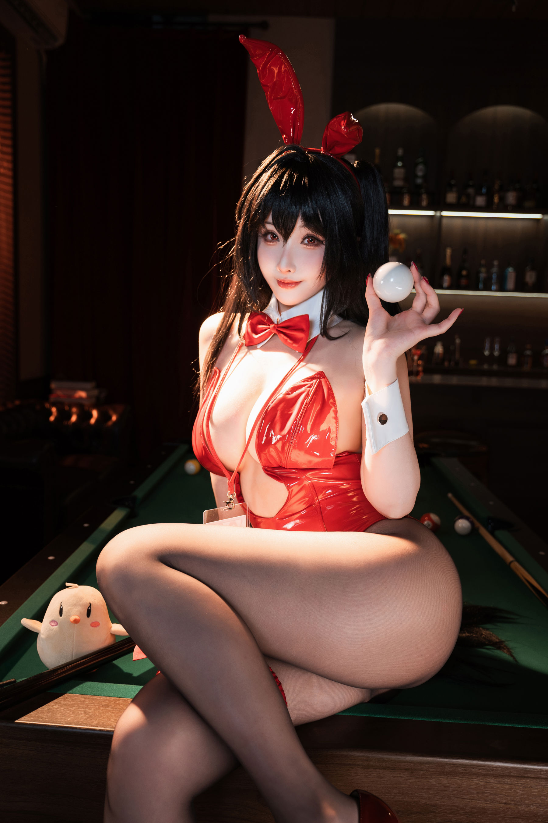 COS福利rioko 凉凉子 - 碧蓝航线 大凤 桌球兔女郎/(50P)