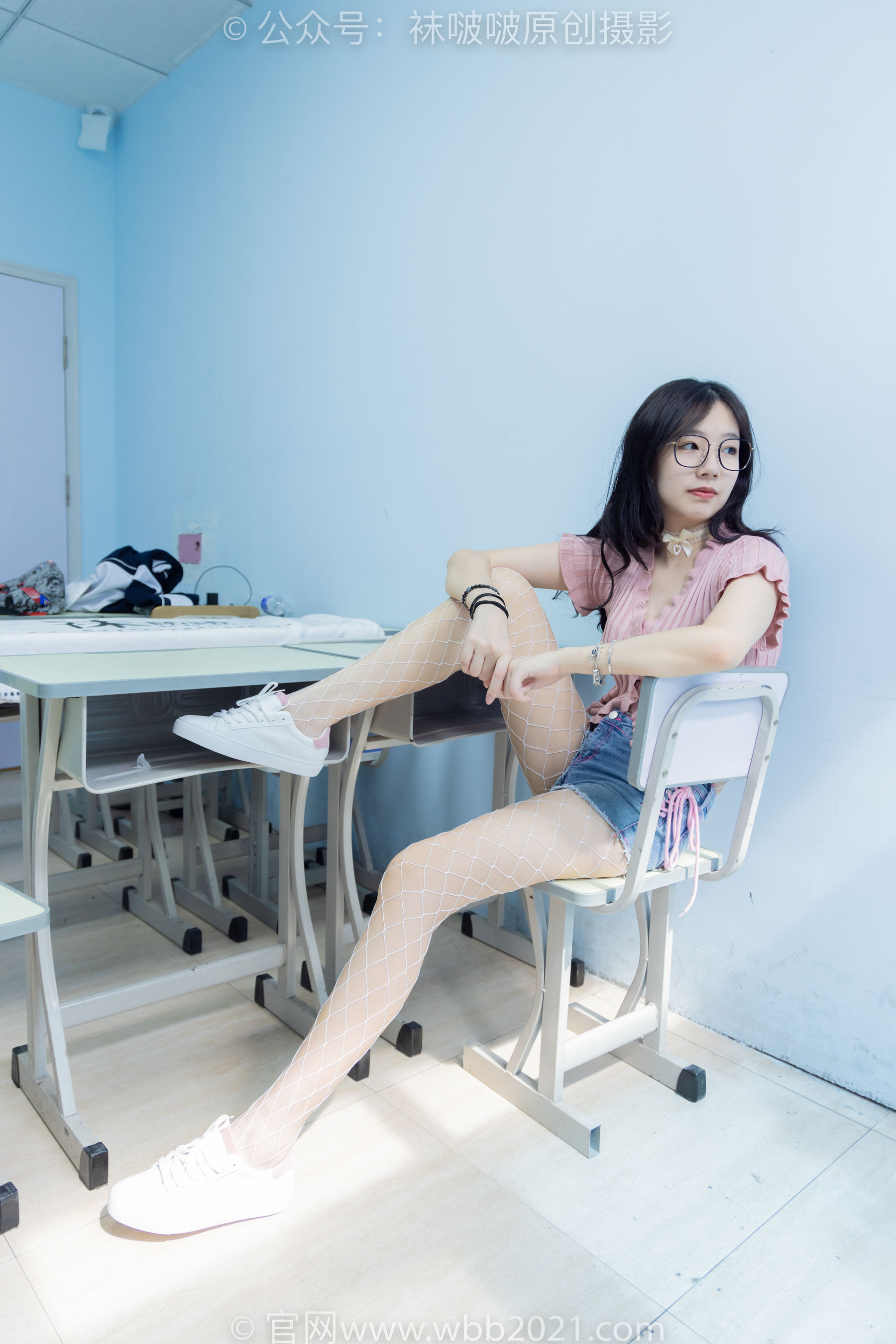 BoBoSocks袜啵啵 No.566 小甜豆 - 高跟鞋、板鞋、白网袜、白蕾丝袜、校服/(146P)