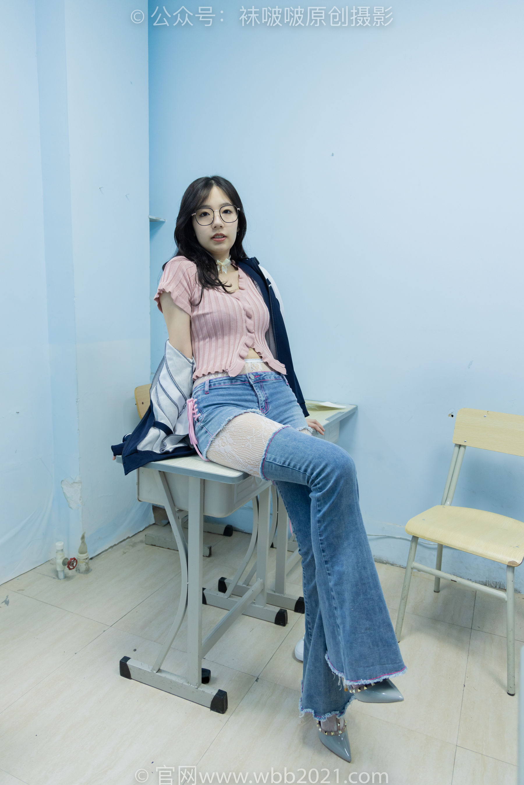 BoBoSocks袜啵啵 No.566 小甜豆 - 高跟鞋、板鞋、白网袜、白蕾丝袜、校服/(146P)