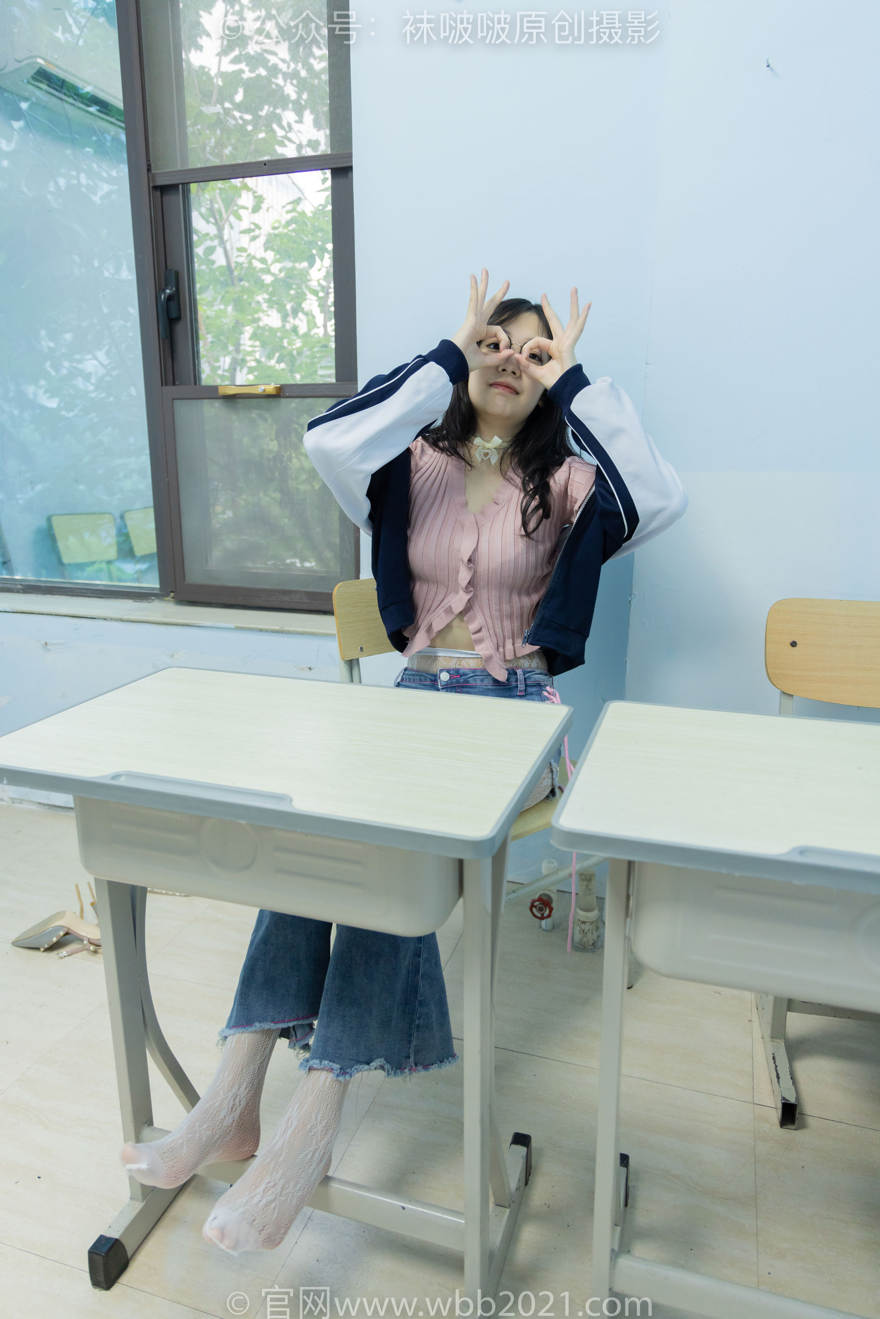 BoBoSocks袜啵啵 No.566 小甜豆 - 高跟鞋、板鞋、白网袜、白蕾丝袜、校服/(146P)