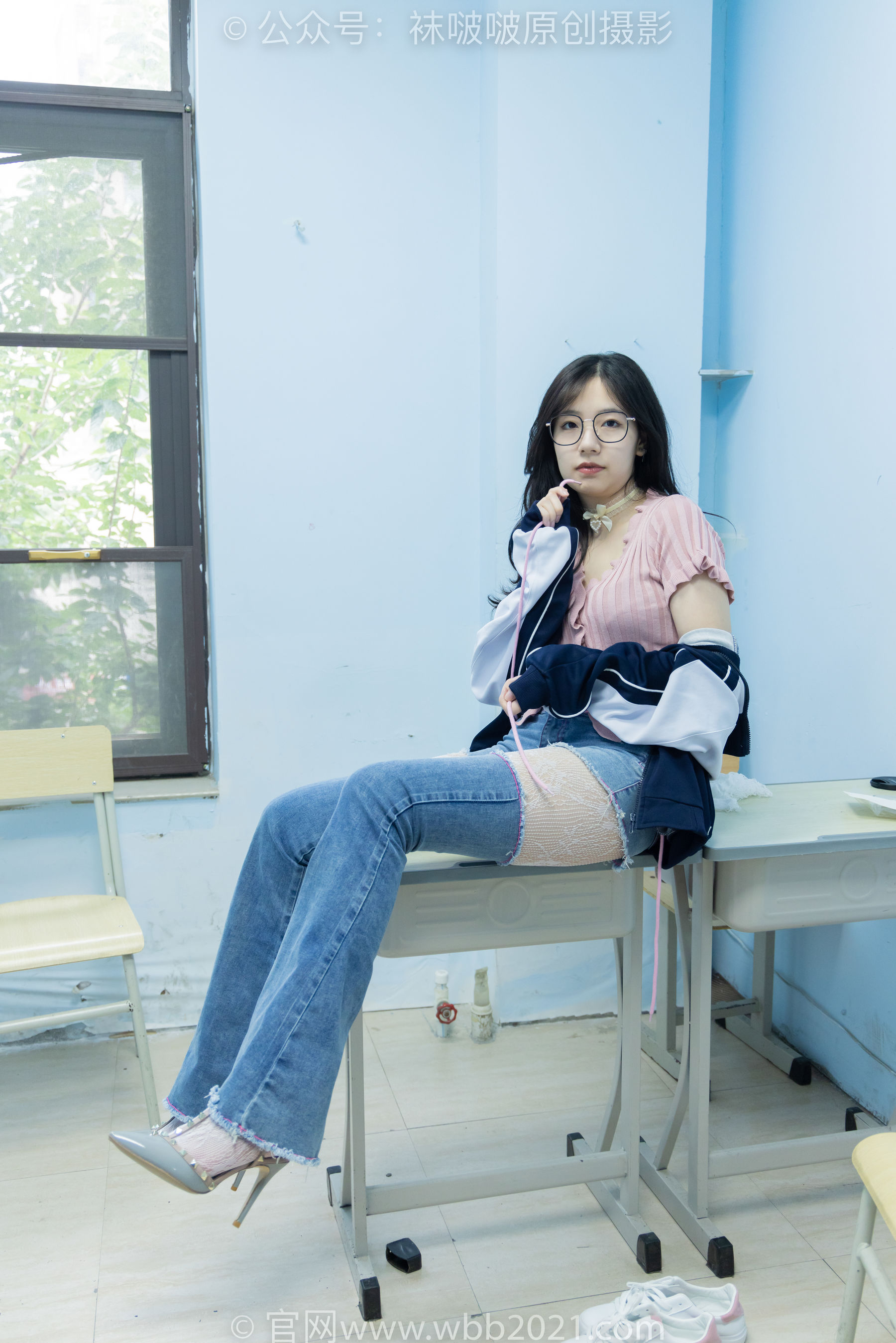 BoBoSocks袜啵啵 No.566 小甜豆 - 高跟鞋、板鞋、白网袜、白蕾丝袜、校服/(146P)