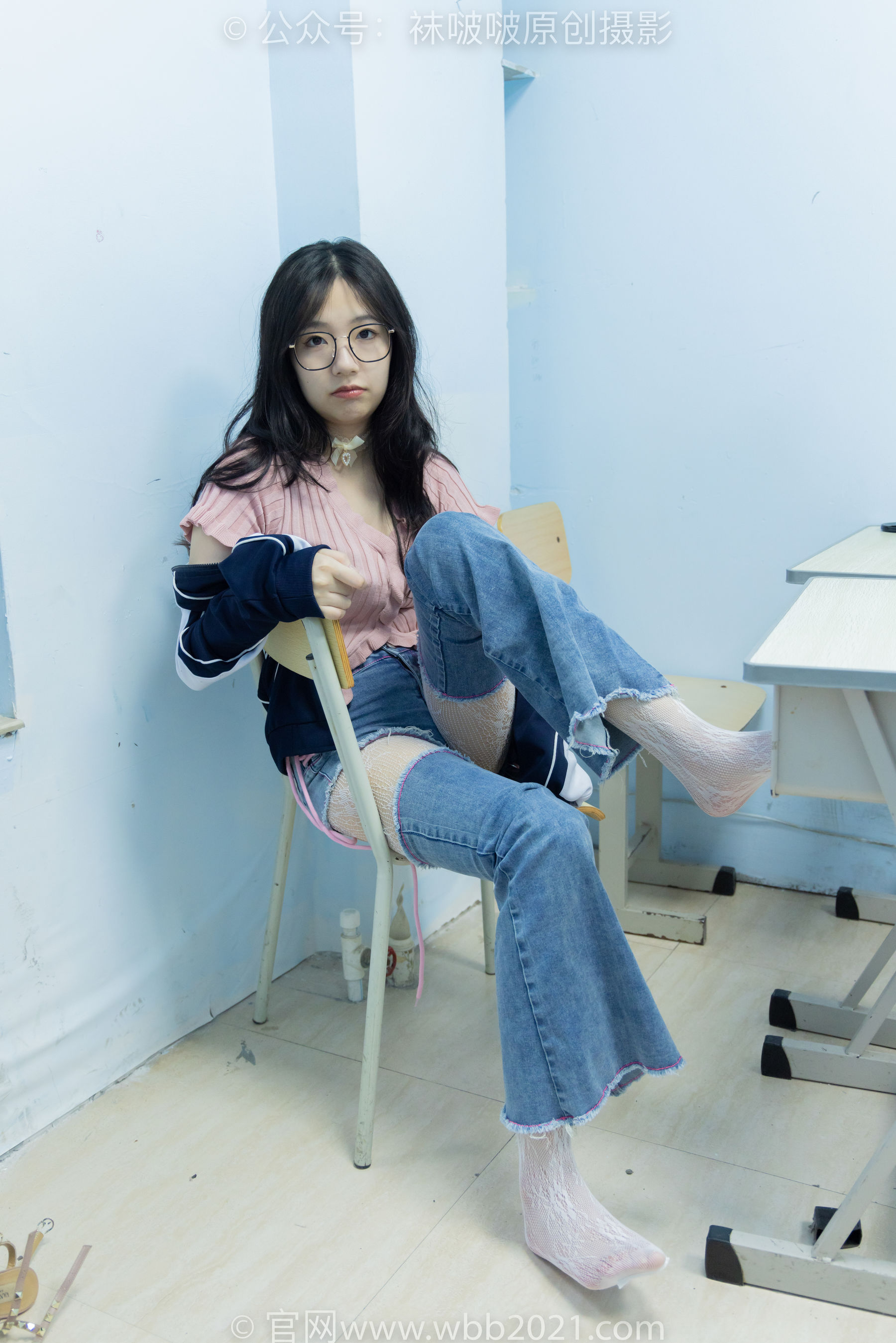 BoBoSocks袜啵啵 No.566 小甜豆 - 高跟鞋、板鞋、白网袜、白蕾丝袜、校服/(146P)