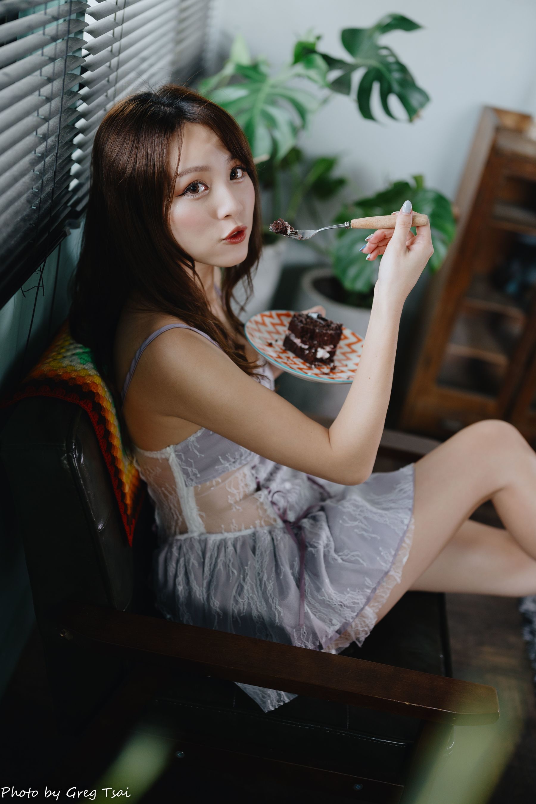 Ashley - 紫色吊带/(118P)