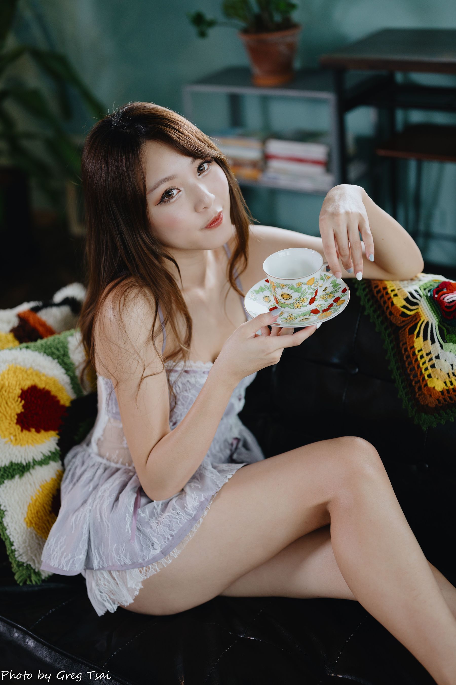 Ashley - 紫色吊带/(118P)