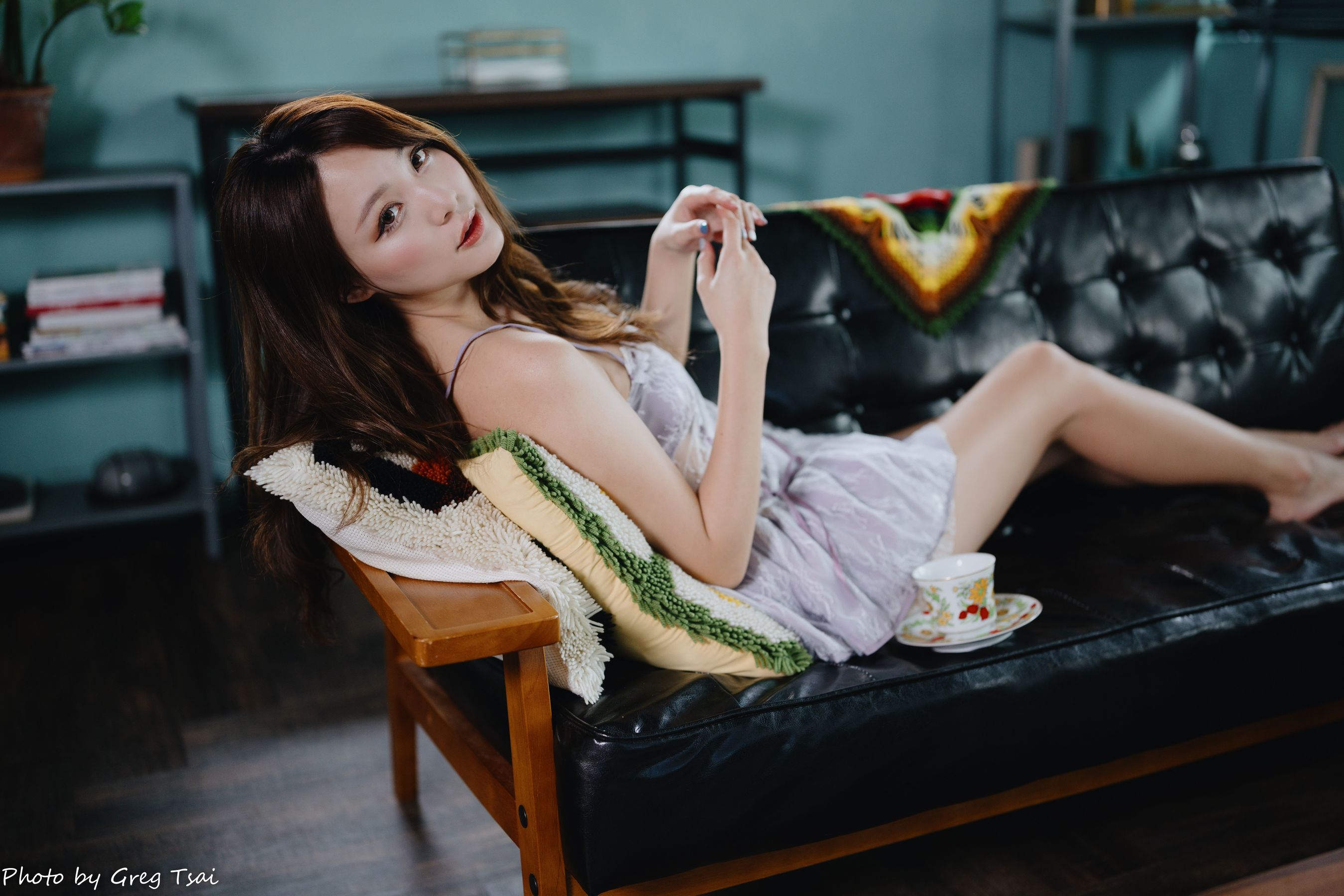 Ashley - 紫色吊带/(118P)