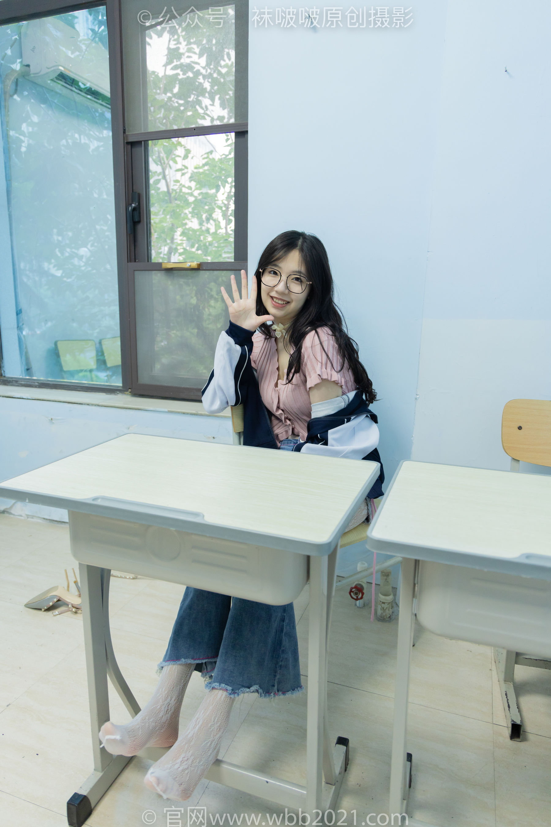 BoBoSocks袜啵啵 No.566 小甜豆 - 高跟鞋、板鞋、白网袜、白蕾丝袜、校服/(146P)