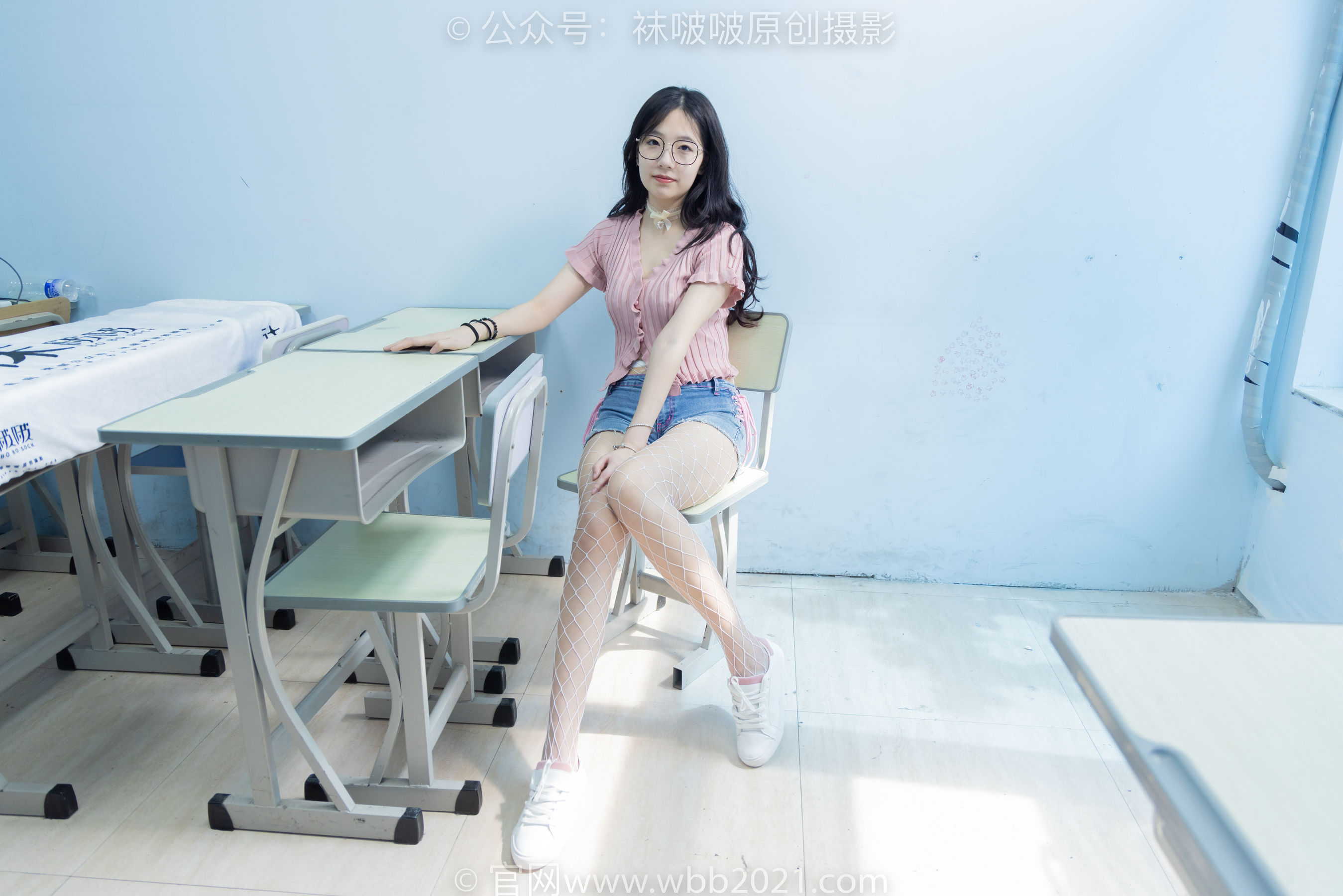 BoBoSocks袜啵啵 No.566 小甜豆 - 高跟鞋、板鞋、白网袜、白蕾丝袜、校服/(146P)