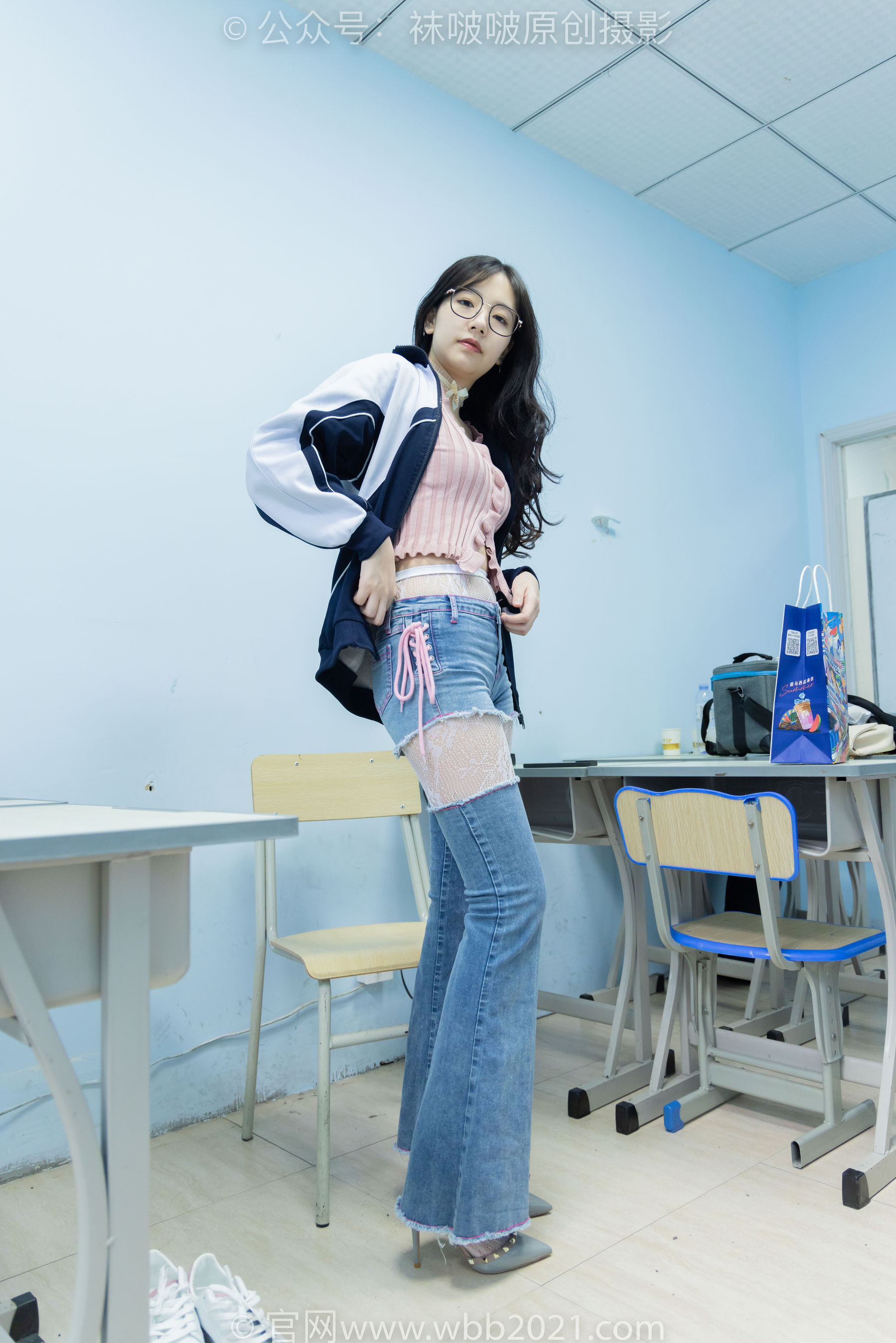 BoBoSocks袜啵啵 No.566 小甜豆 - 高跟鞋、板鞋、白网袜、白蕾丝袜、校服/(146P)