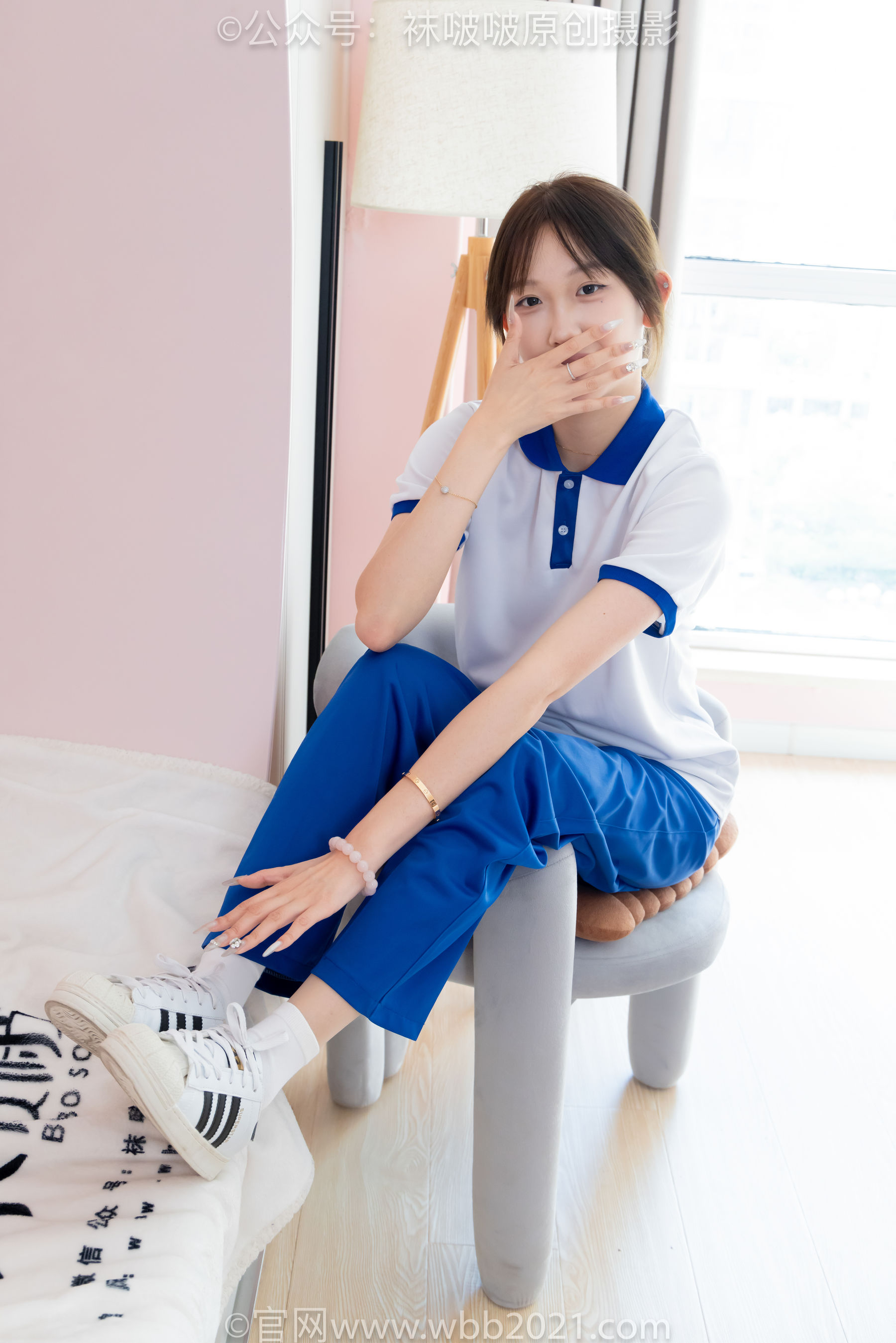 BoBoSocks袜啵啵 No.569 香菜 - 校服、板鞋、白棉袜、薄肉丝/(157P)