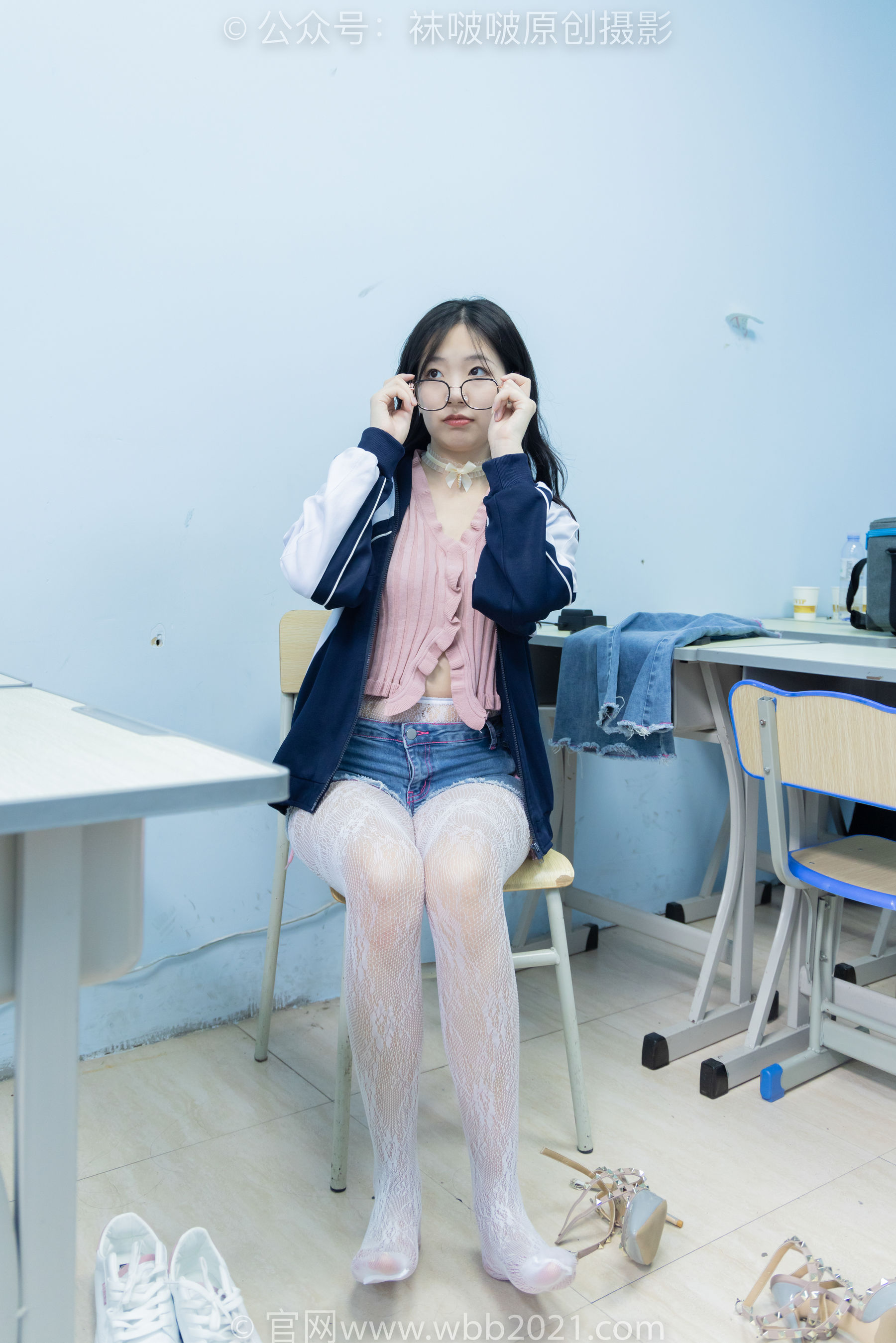 BoBoSocks袜啵啵 No.566 小甜豆 - 高跟鞋、板鞋、白网袜、白蕾丝袜、校服/(146P)