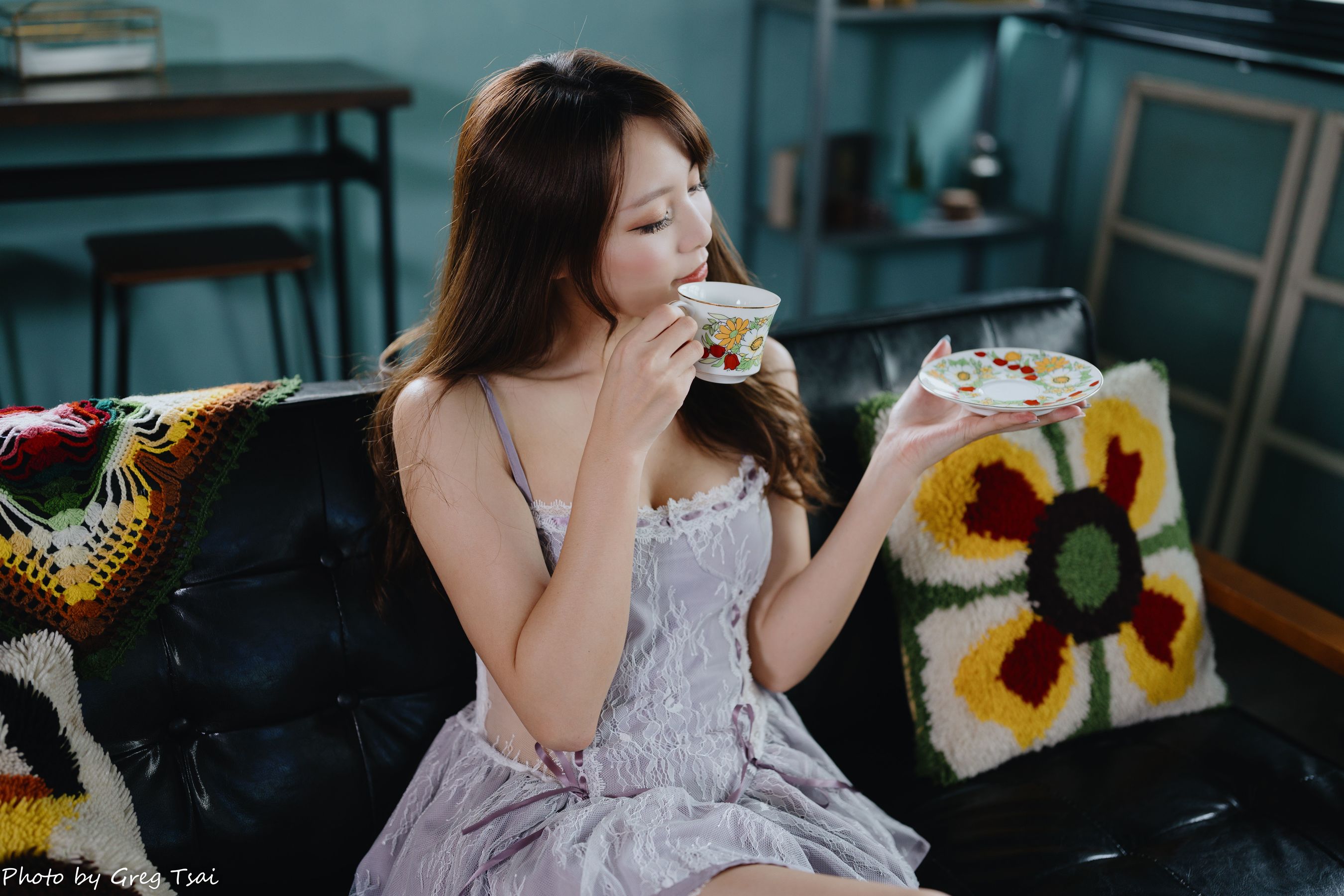 Ashley - 紫色吊带/(118P)