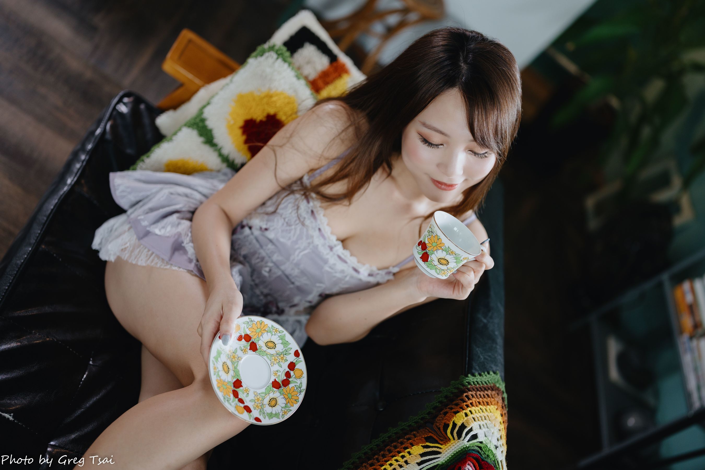 Ashley - 紫色吊带/(118P)