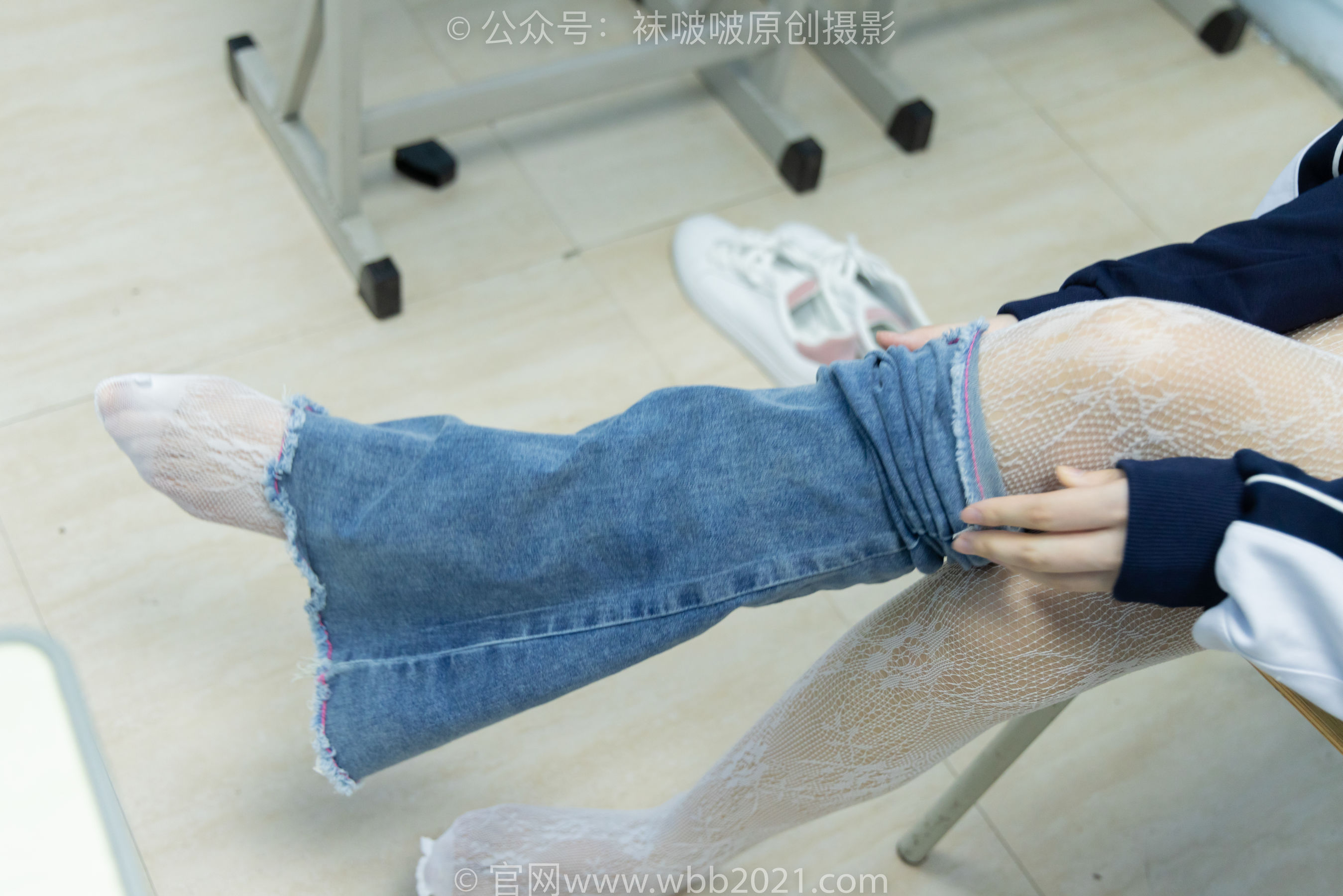 BoBoSocks袜啵啵 No.566 小甜豆 - 高跟鞋、板鞋、白网袜、白蕾丝袜、校服/(146P)