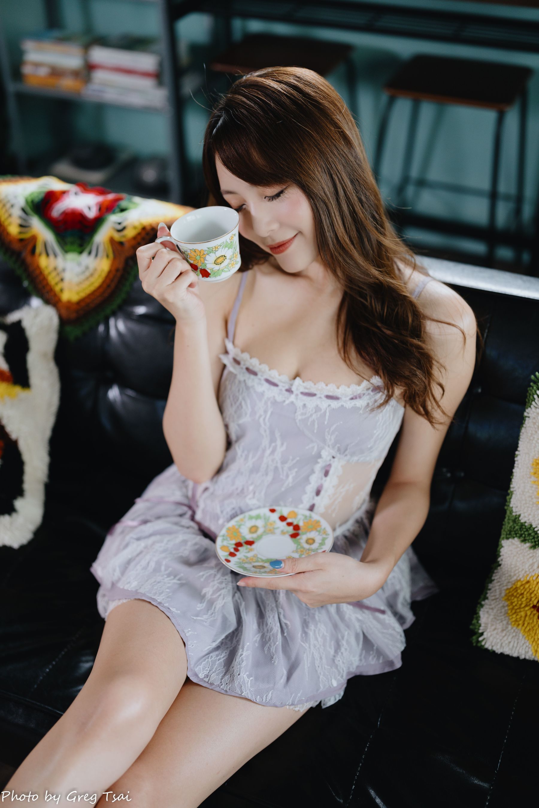 Ashley - 紫色吊带/(118P)