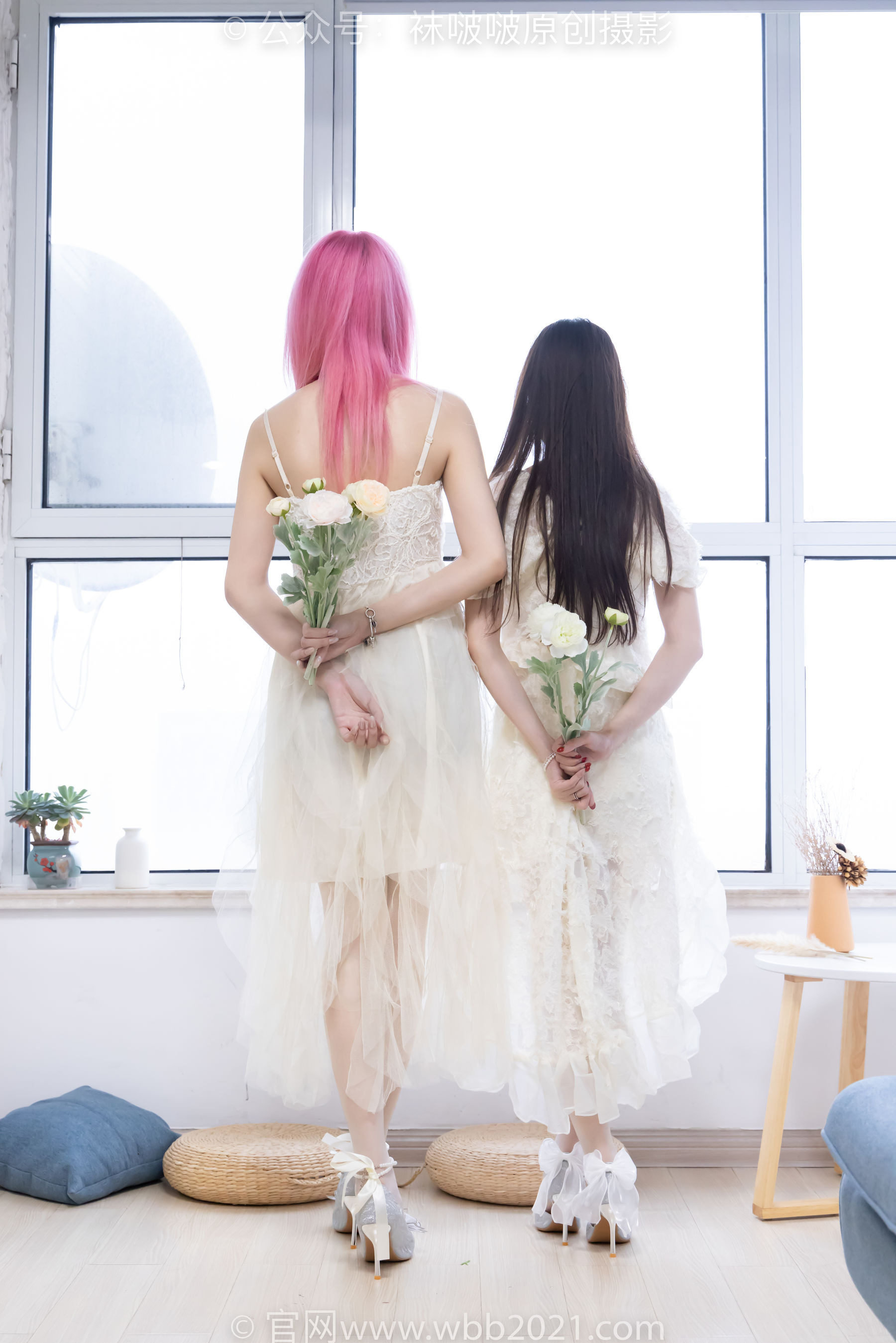 BoBoSocks袜啵啵 No.563 小甜豆&甜甜圈 - 高跟鞋、油亮白丝、裸足/(215P)