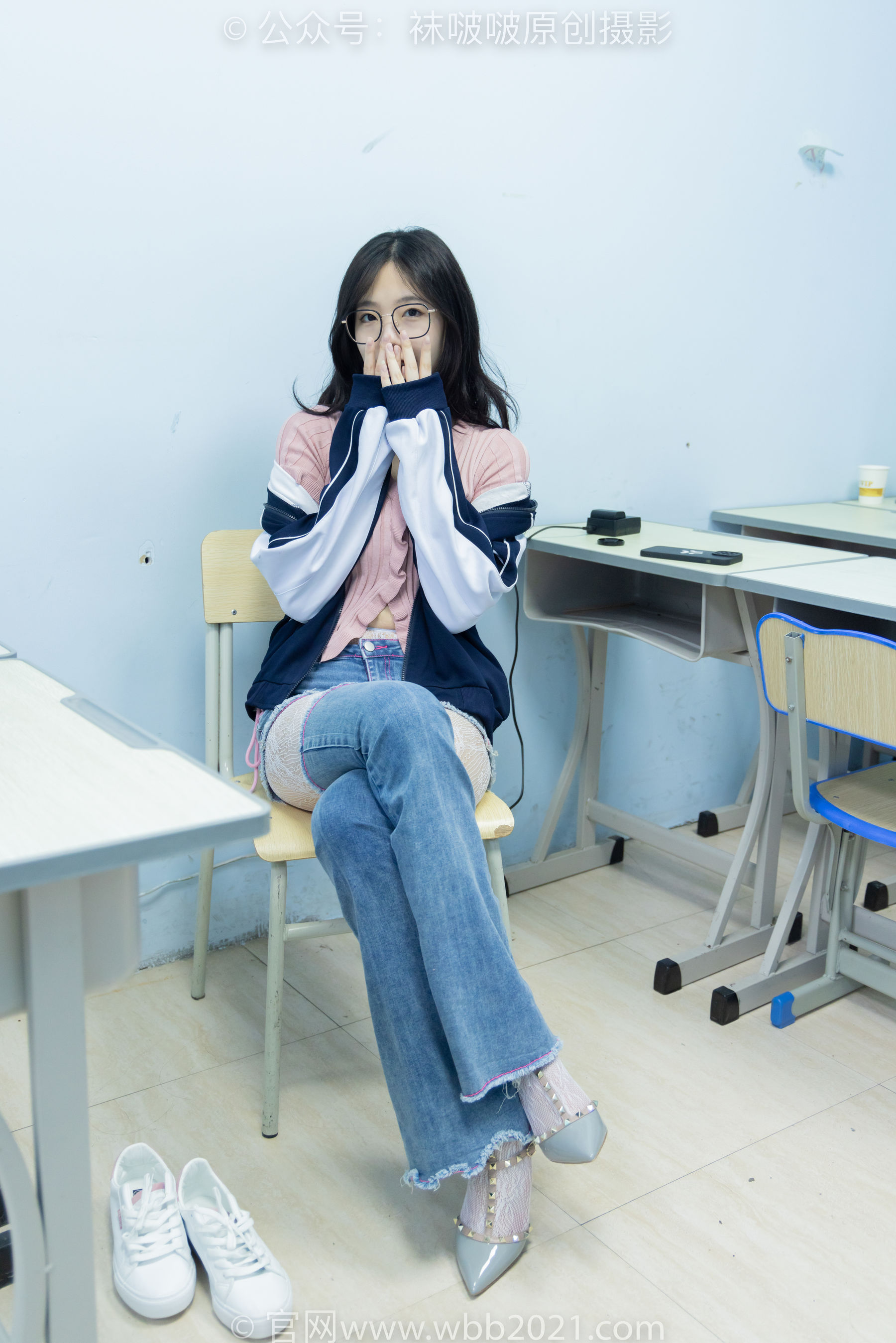 BoBoSocks袜啵啵 No.566 小甜豆 - 高跟鞋、板鞋、白网袜、白蕾丝袜、校服/(146P)