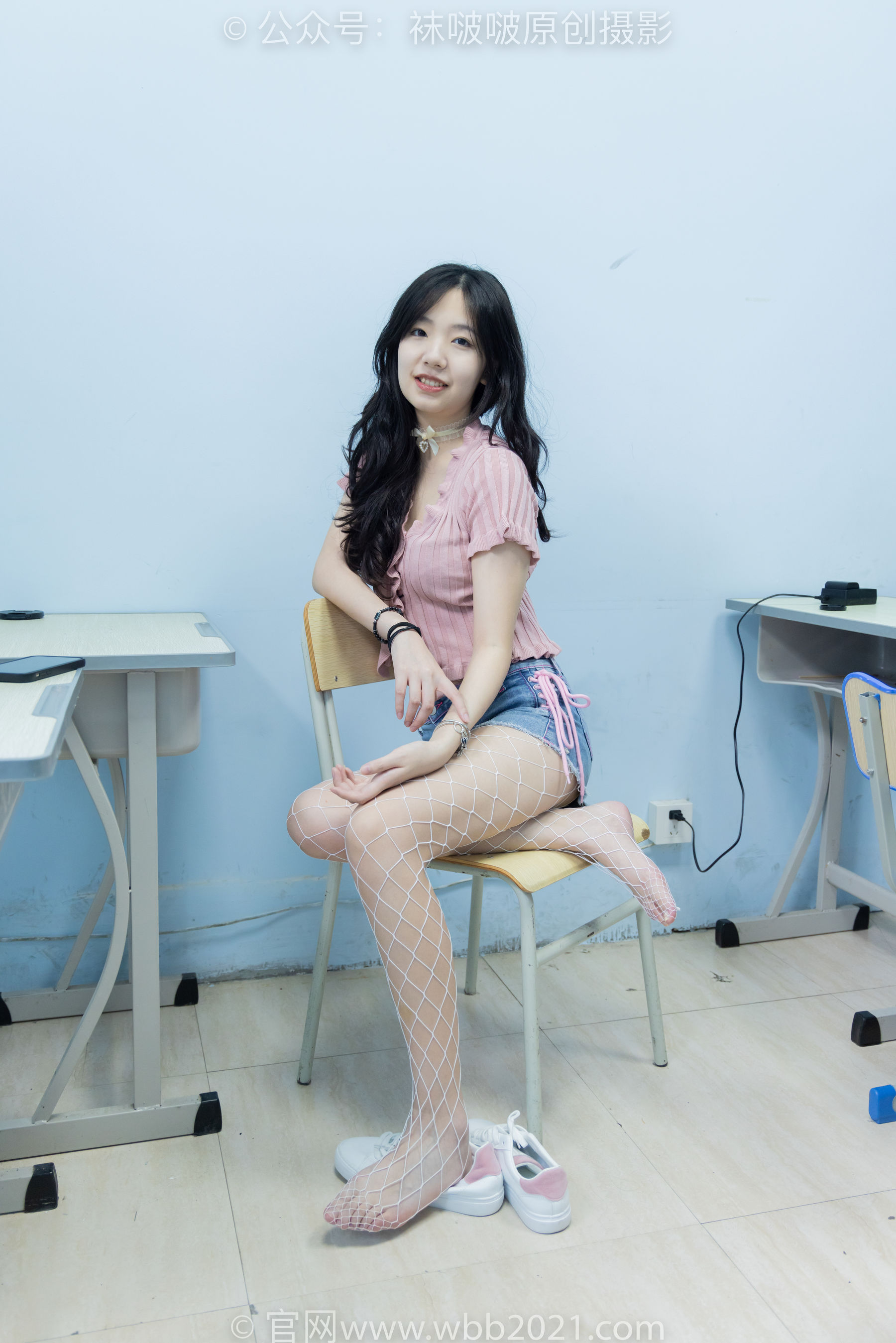 BoBoSocks袜啵啵 No.566 小甜豆 - 高跟鞋、板鞋、白网袜、白蕾丝袜、校服/(146P)